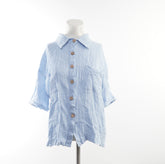 Second Hand Damen Musselin Bluse - XL, Blau, Größe XL, Damen, Zustand Sehr Gut, Preis 3€ – Vorderansicht