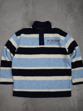 Vintage Vintage US Team Doyle Fleece Zip Sweater - 2XL, Blau, Größe 2XL, unisex, Zustand Sehr gut, Preis 24.95€ – Vorderansicht