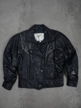 L.A. Studio Vintage L.A. Studio Leder Bomberjacke - S, Schwarz, Größe S, unisex, Zustand Sehr gut, Preis 99.95€ – Vorderansicht