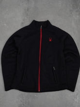 Spyder Vintage Full Zip Spyder Jacke - M, Schwarz, Größe M, unisex, Zustand Gut, Preis 39.95€ – Vorderansicht