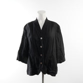 Franco Callegari Damen Linen Hemd - 2XL, Schwarz, Größe 2XL, Damen, Zustand Sehr Gut, Preis 10€ – Vorderansicht