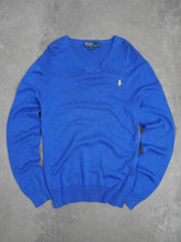 Ralph Lauren Vintage Ralph Lauren Pullover - M, Blau, Größe M, unisex, Zustand Sehr gut, Preis 39.95€ – Vorderansicht