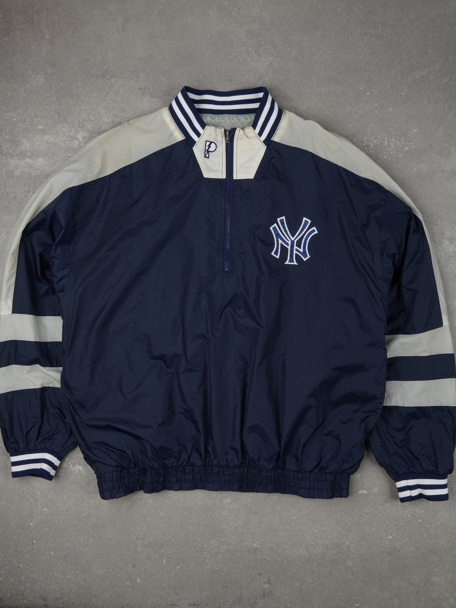 Vintage 90s New York Yankees Windbreaker Jacke - XL