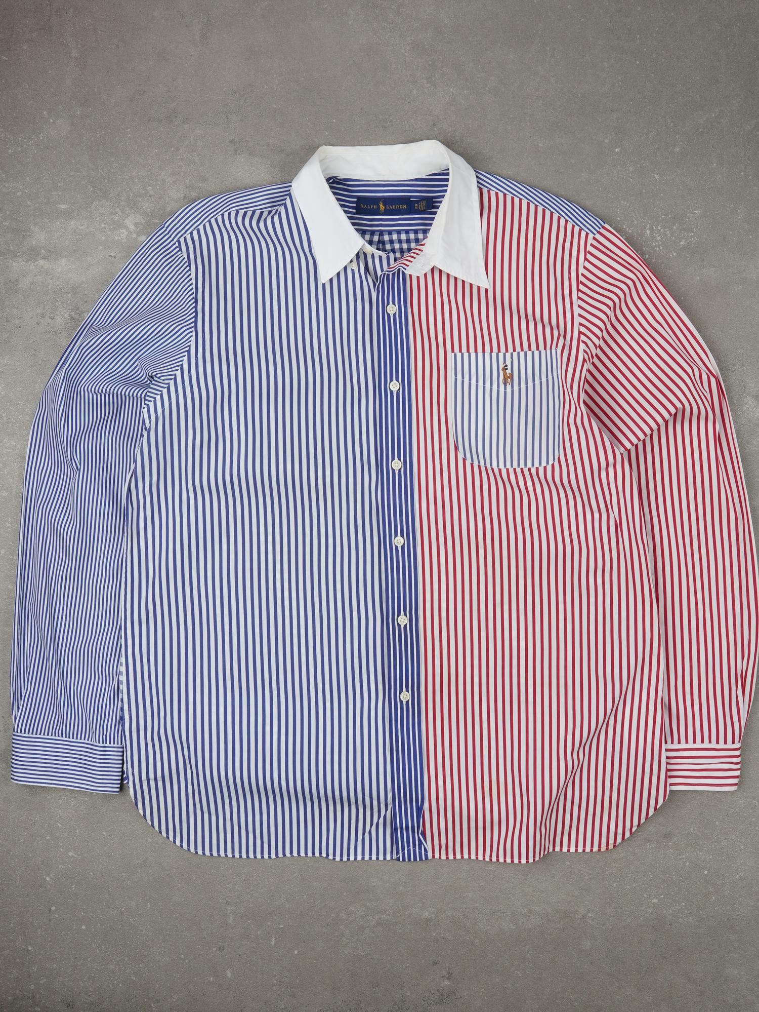 Vintage Ralph Lauren Colorblock Striped Hemd - XL
