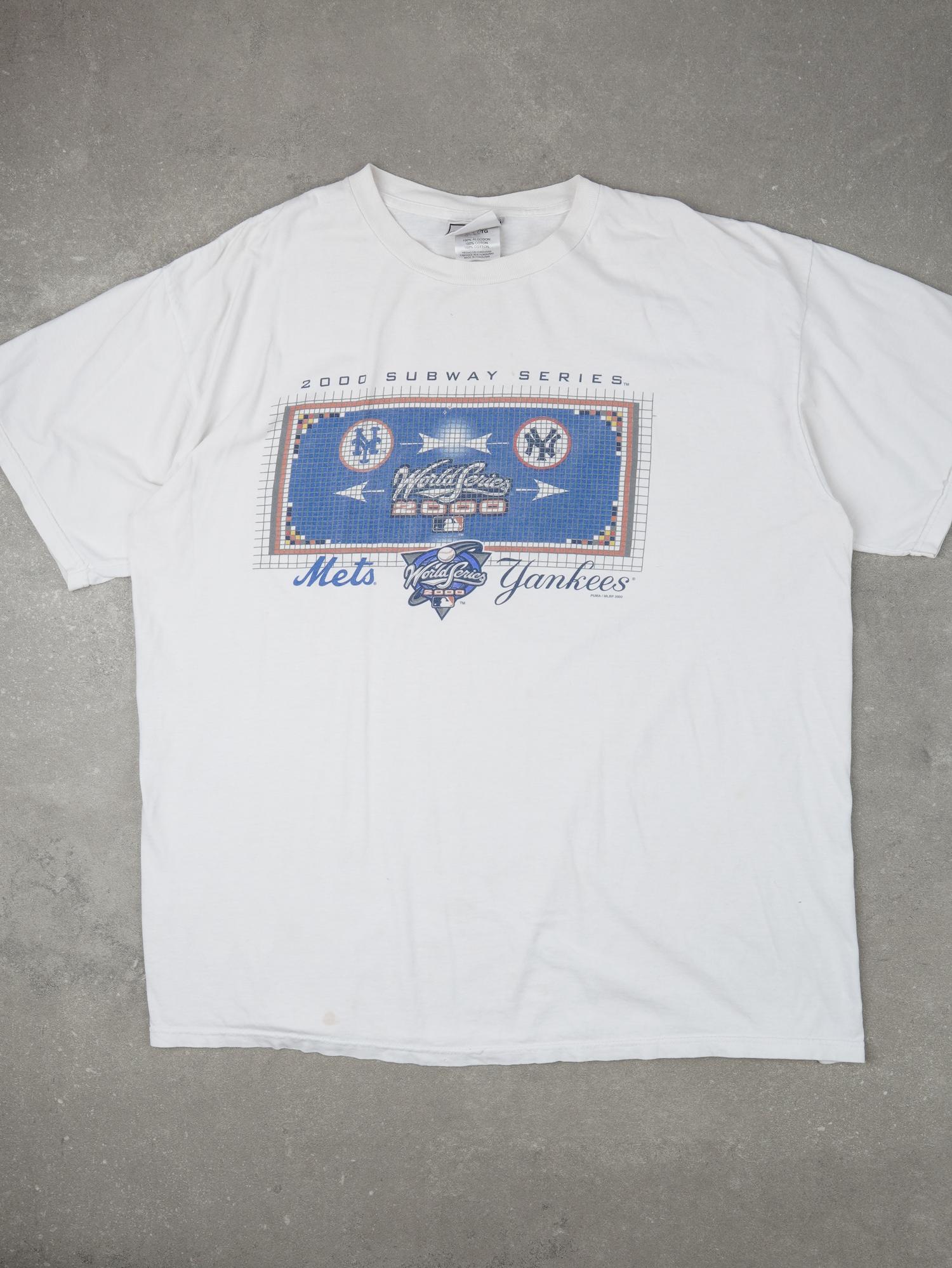 Vintage 2000s Subway Series Mets vs Yankees World Series T-Shirt - XL