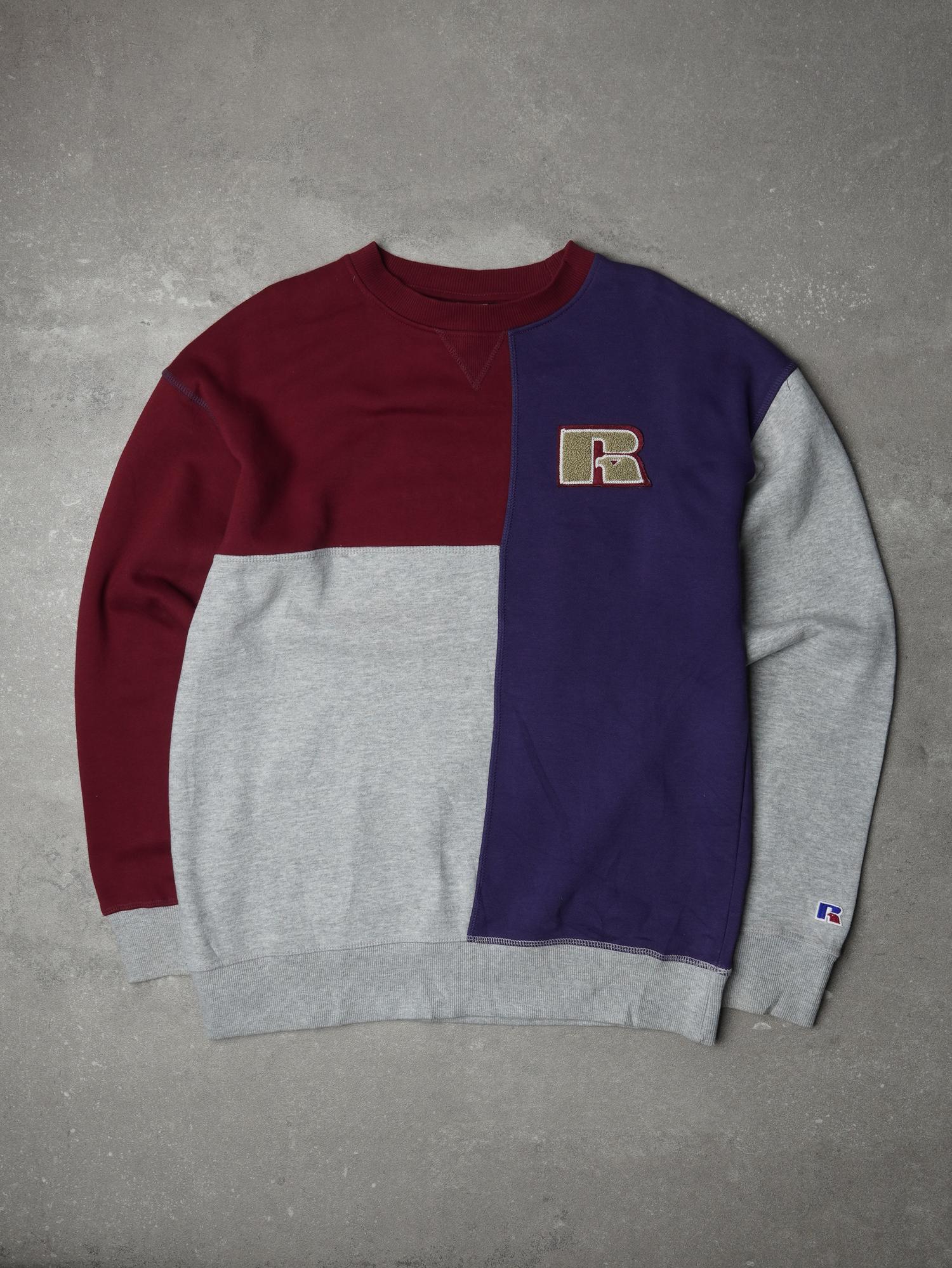 Vintage Russell Athletic 90s Colorblock Sweater - M
