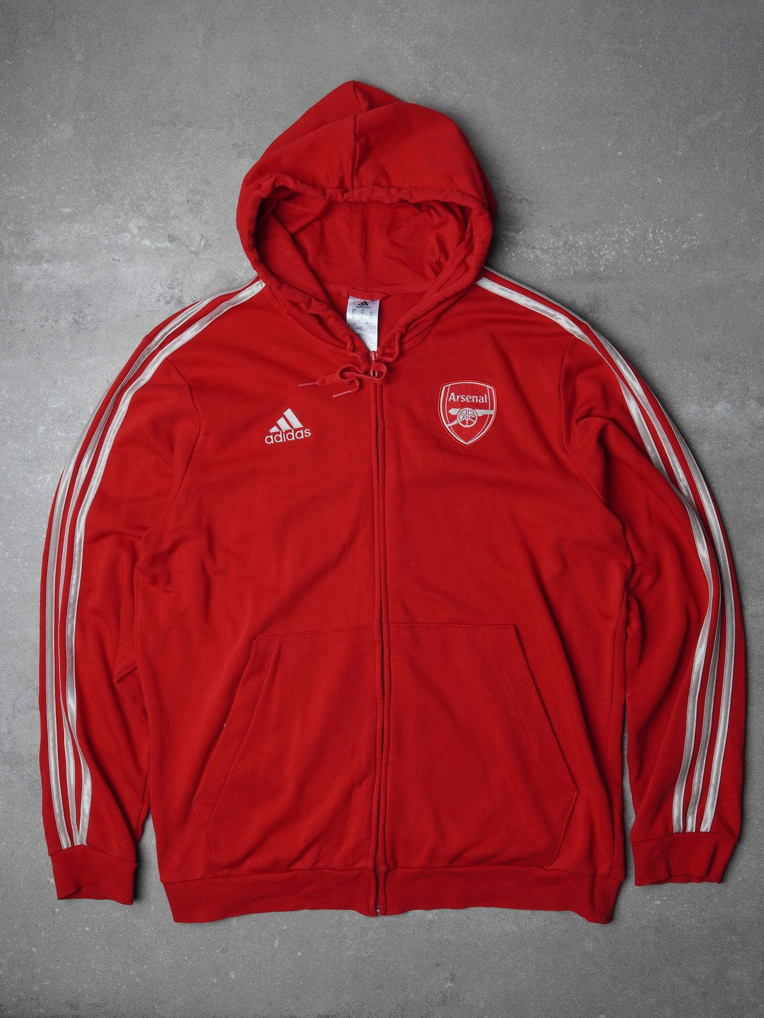 Vintage Adidas Arsenal Zip Hoodie - XL