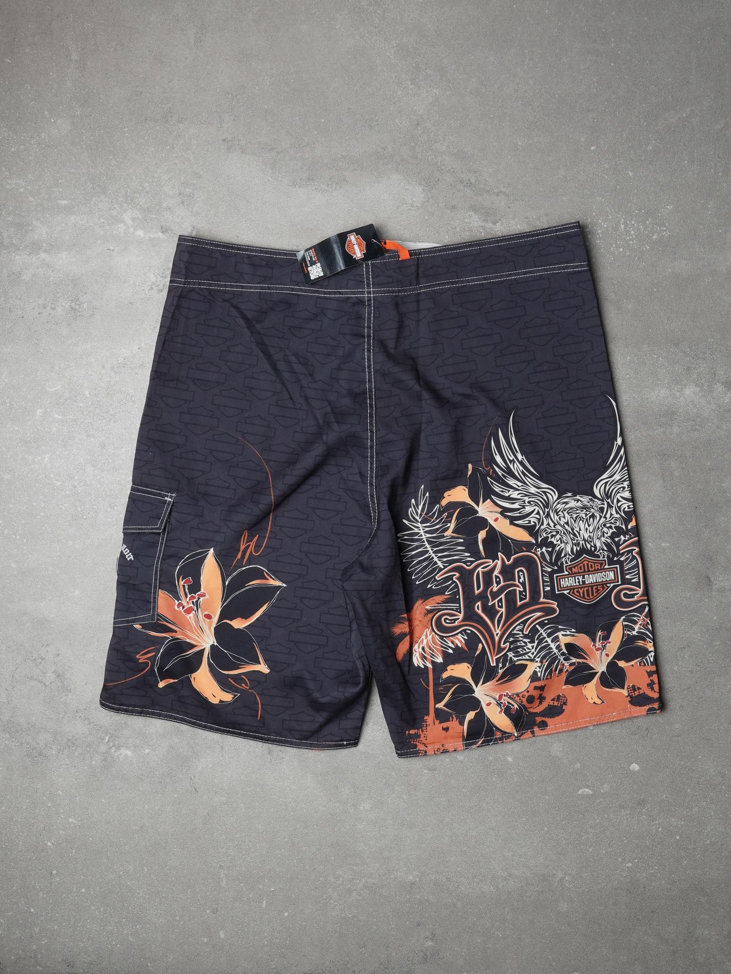 Vintage Harley Davidson Belize Tropical Shorts - L