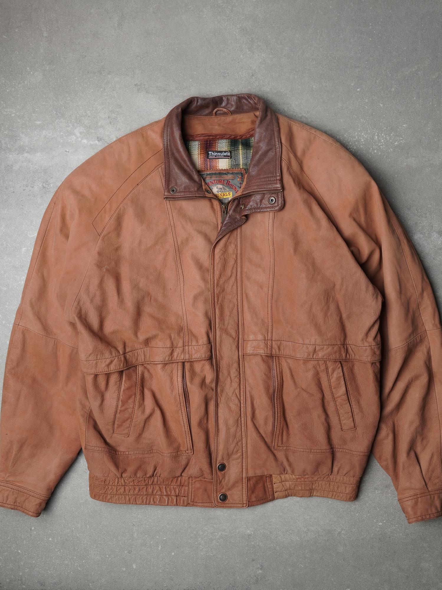 Vintage Adventure Bound 90s Lederjacke - L