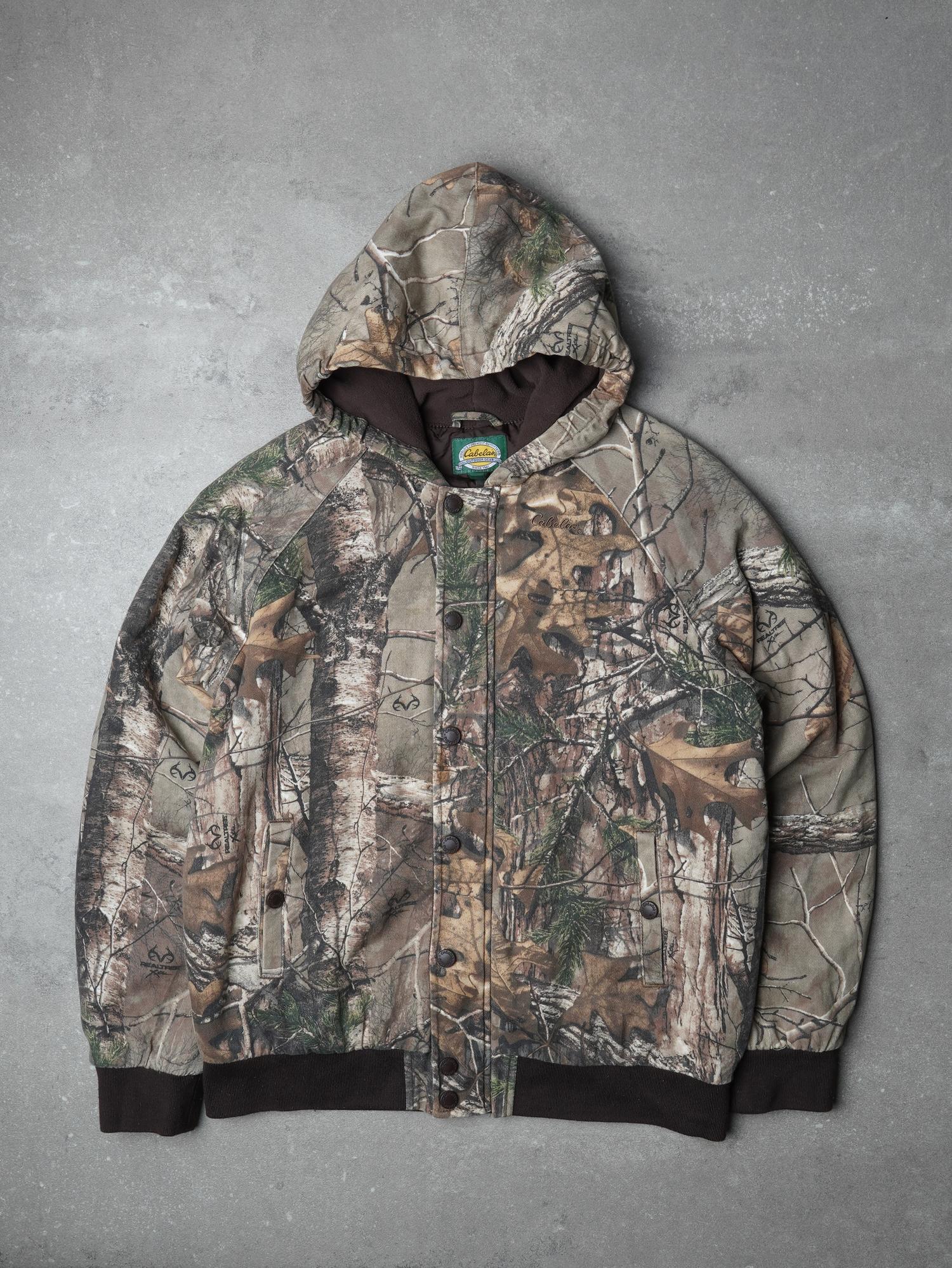 Vintage Cabela's Realtree Camo Hoodie Jacke - XL