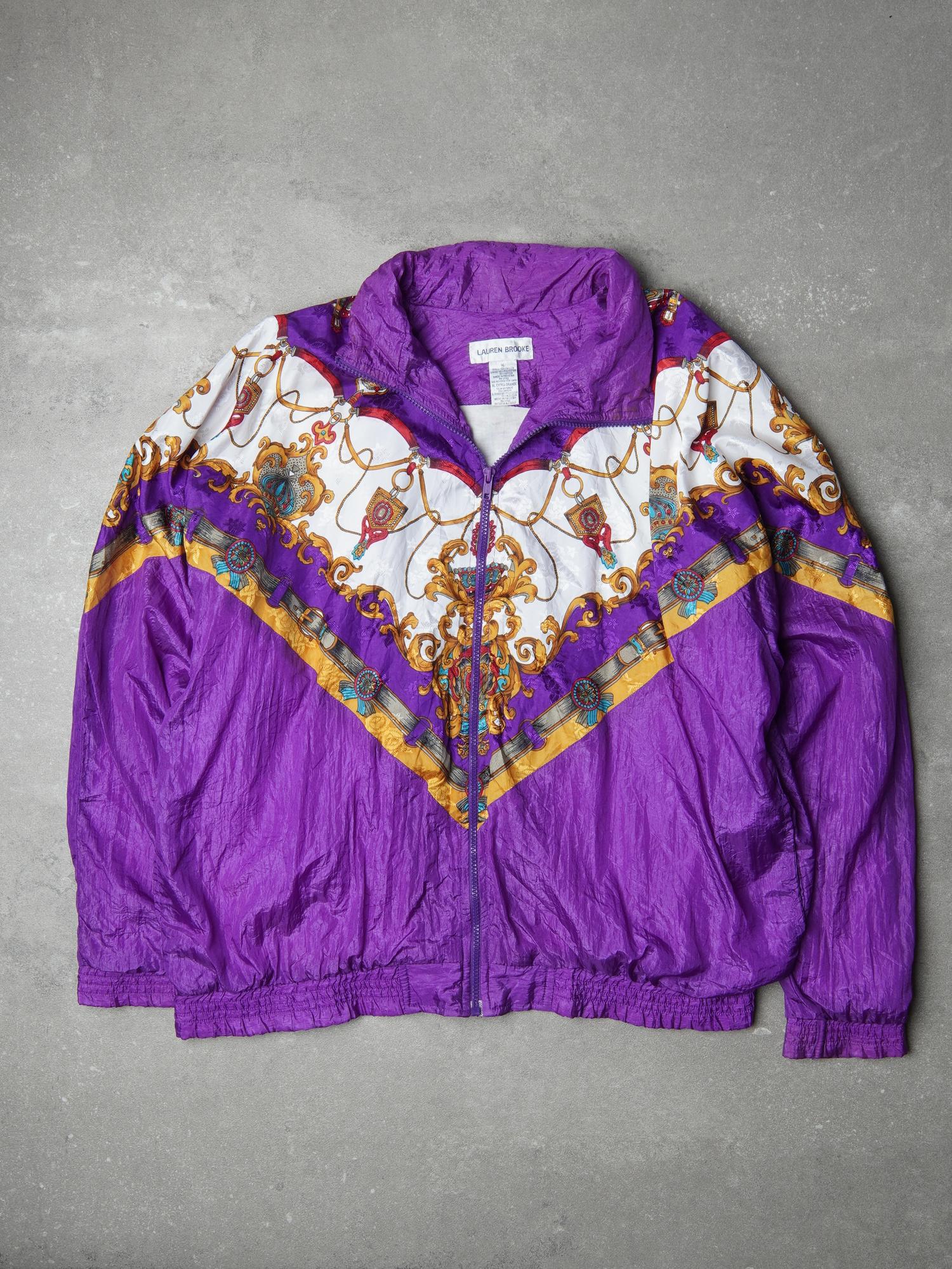 Vintage Lauren Brooke 90s Baroque Windbreaker - XL
