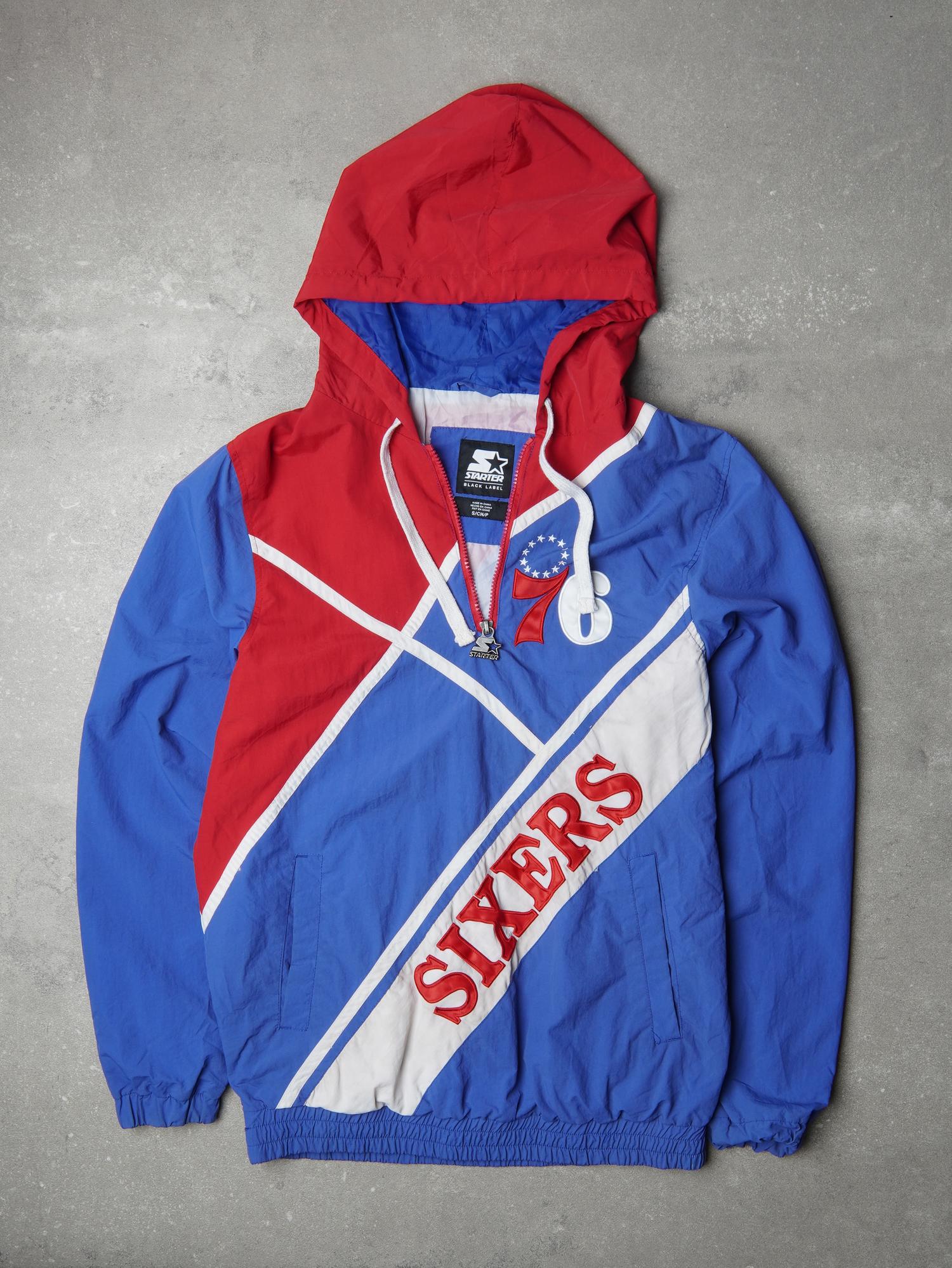Vintage Starter 90s Philadelphia 76ers Sixers Windbreaker - S