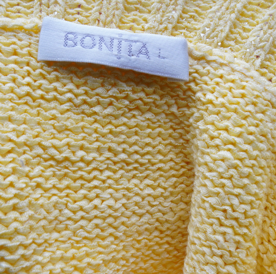 Bonita Damen Strick Weste - L, Gelb, Größe L, Damen, Zustand Sehr Gut, Preis 14€ – Etikett