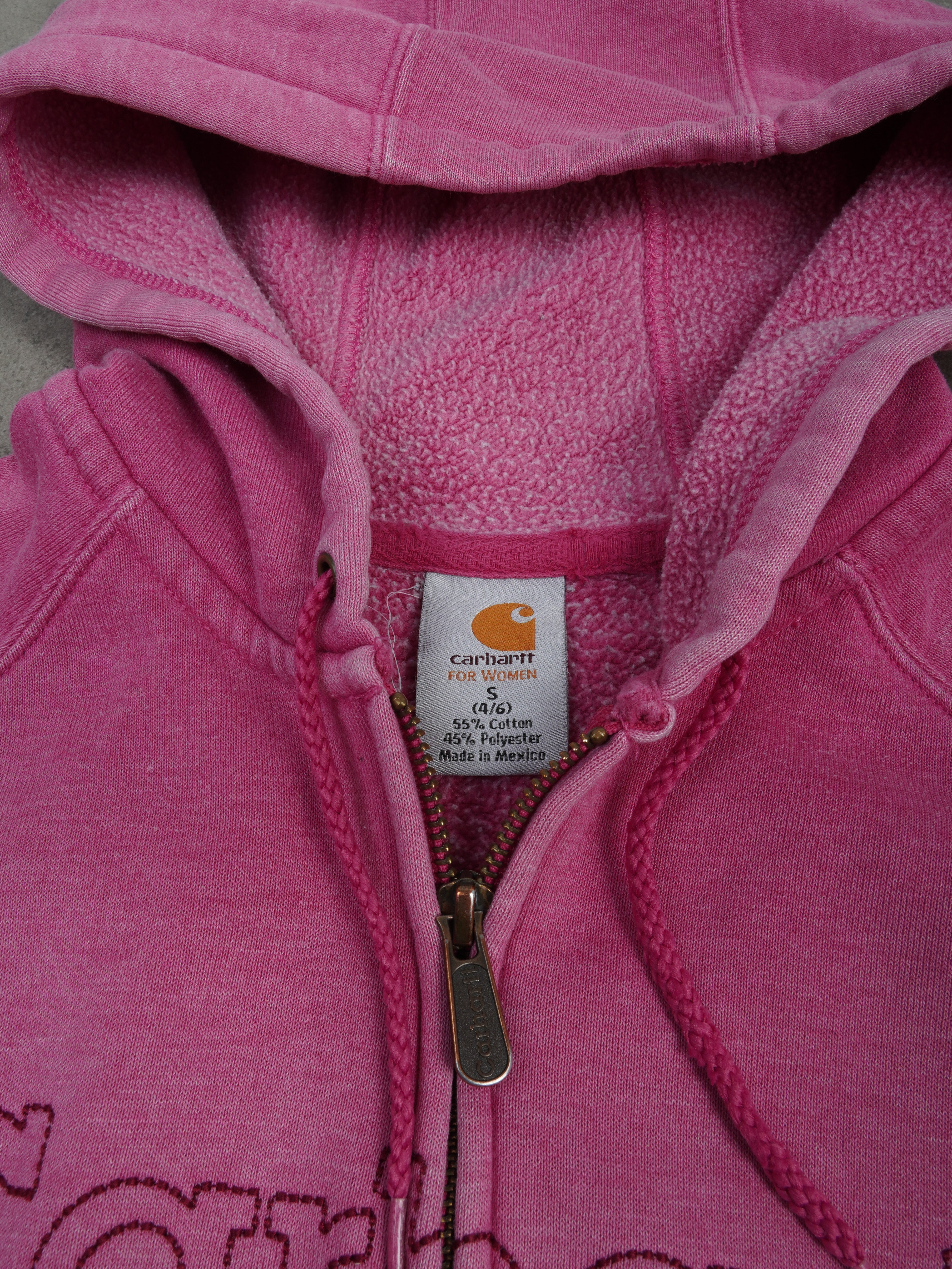 Carhartt Vintage Carhartt Zip Hoodie - S, Rosa, Größe S, unisex, Zustand Sehr gut, Preis 49.95€ – Etikett