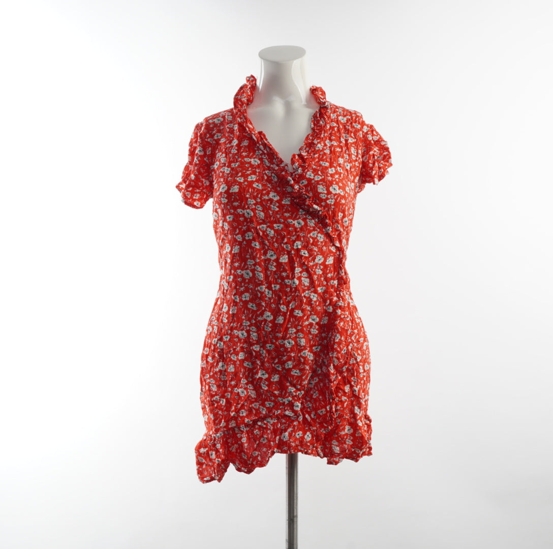 NA-KD Damen Wickelkleid -S , Rot, Größe S, Damen, Zustand Sehr Gut, Preis 12€ – Vorderansicht