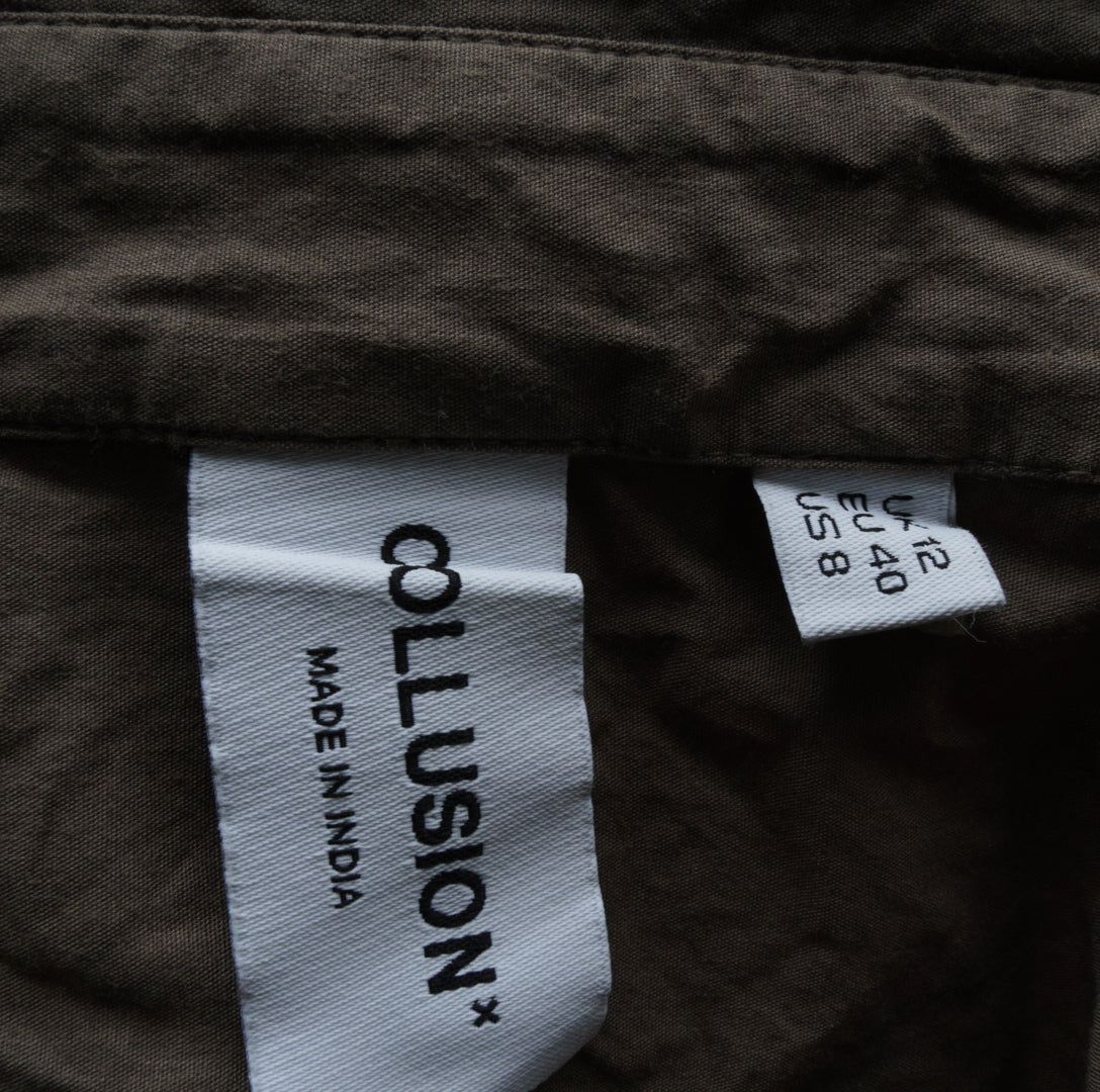 Collusion Damen Hemd Kleid - L, Grün, Größe L, Damen, Zustand Sehr Gut, Preis 8€ – Etikett