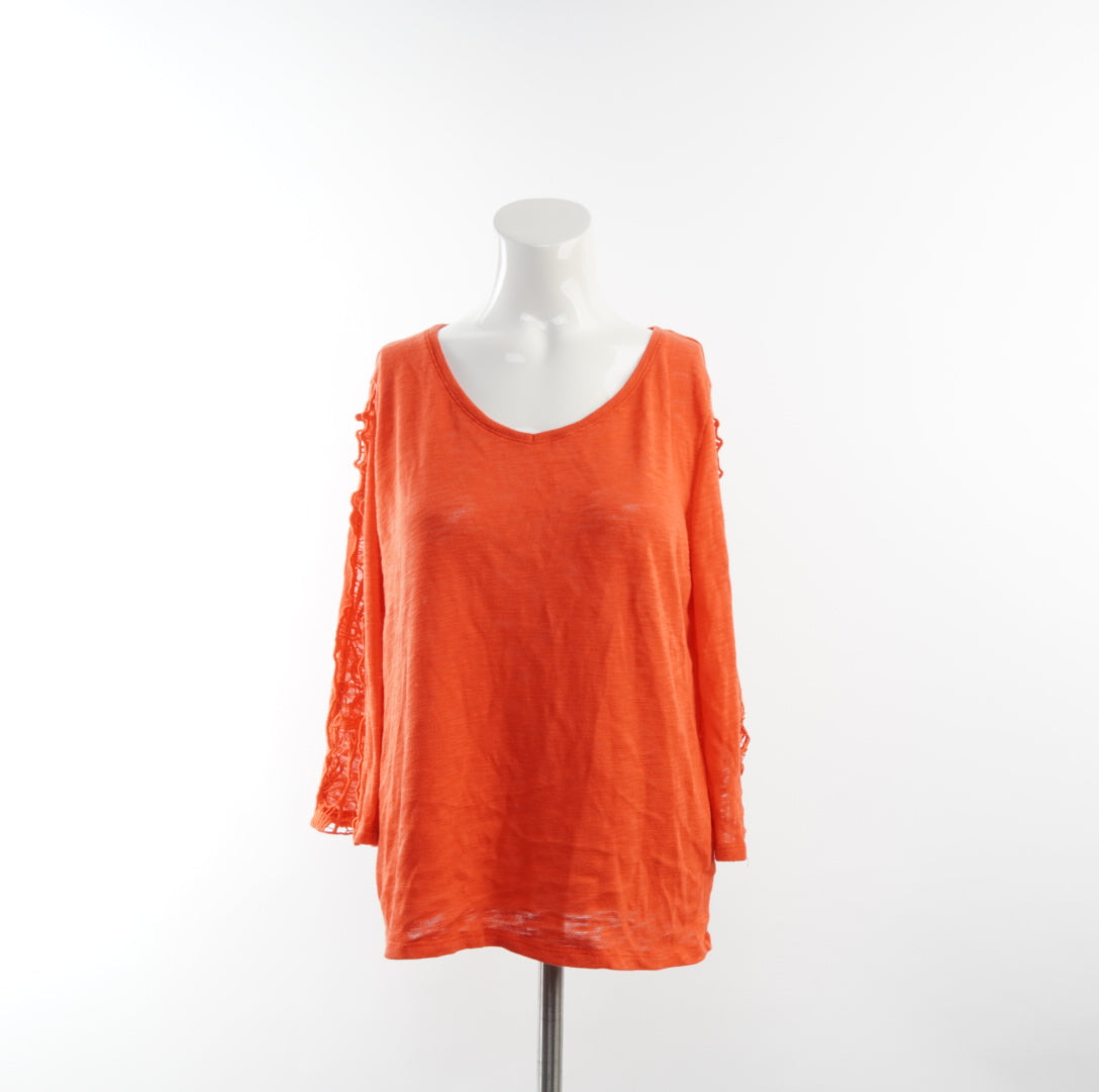Gina Damen Langarmshirt - XL , Orange, Größe XL, Damen, Zustand gut , Preis 3€ – Vorderansicht