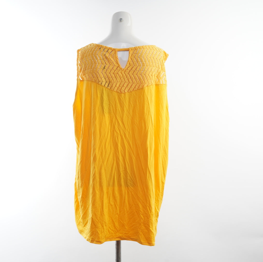 Street One Damen Top - 3XL , Gelb, Größe 3XL, Damen, Zustand Neu mit Etikett, Preis 8€ – Rückansicht