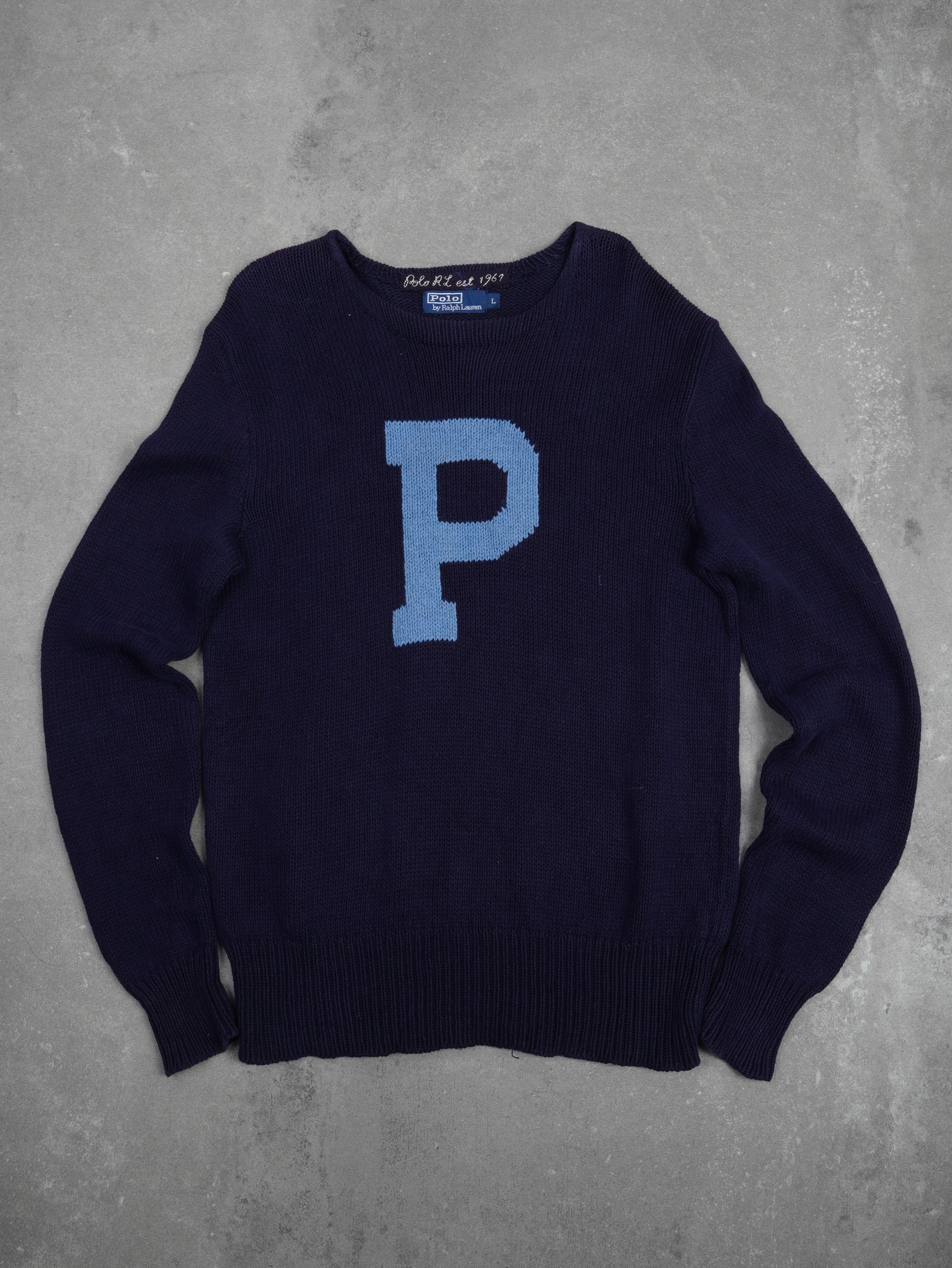 Ralph Lauren Vintage Polo Ralph Lauren Strickpullover - L, Blau, Größe L, unisex, Zustand Sehr gut, Preis unbekannt€ – Vorderansicht