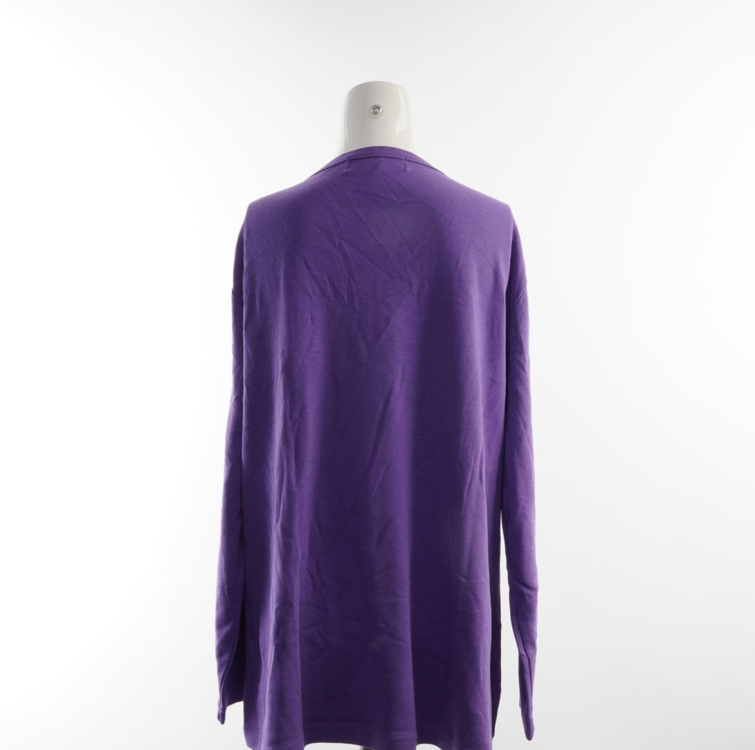 Denim Co Damen Langarmshirt -  XL, Lila, Größe XL, Damen, Zustand Sehr Gut, Preis 3€ – Rückansicht