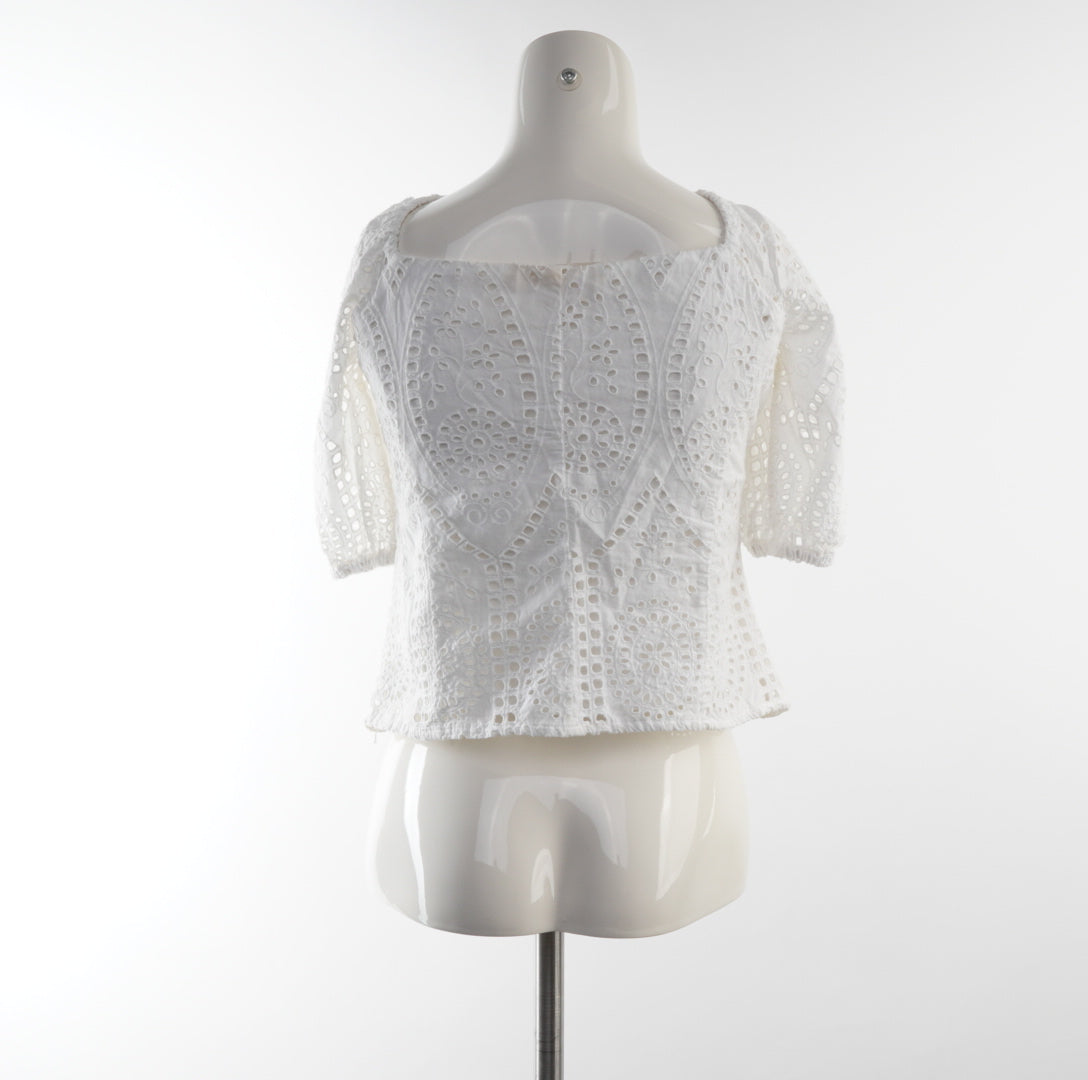 H&M Damen T-Shirt - S, Weiß, Größe S, Damen, Zustand Gut, Preis 3€ – Rückansicht