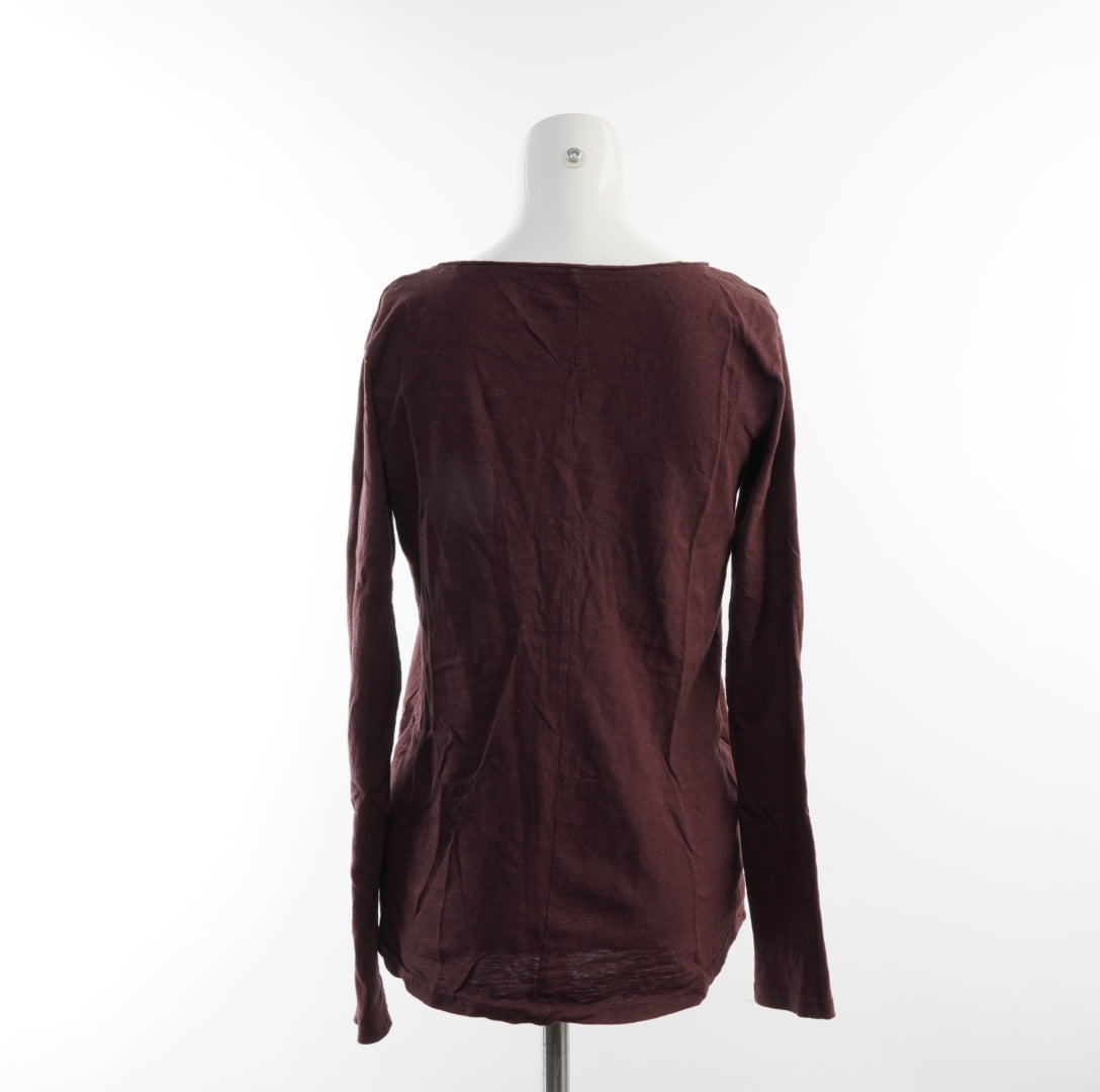 Second Hand Damen Langarmshirt - S, Braun, Größe S, Damen, Zustand Sehr Gut, Preis 3€ – Rückansicht