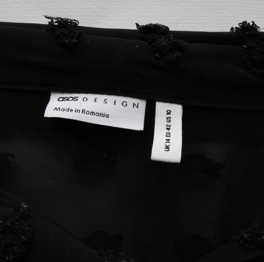 Asos Design Damen Bluse - XL, Schwarz, Größe XL, Damen, Zustand Sehr Gut, Preis 4.5€ – Etikett