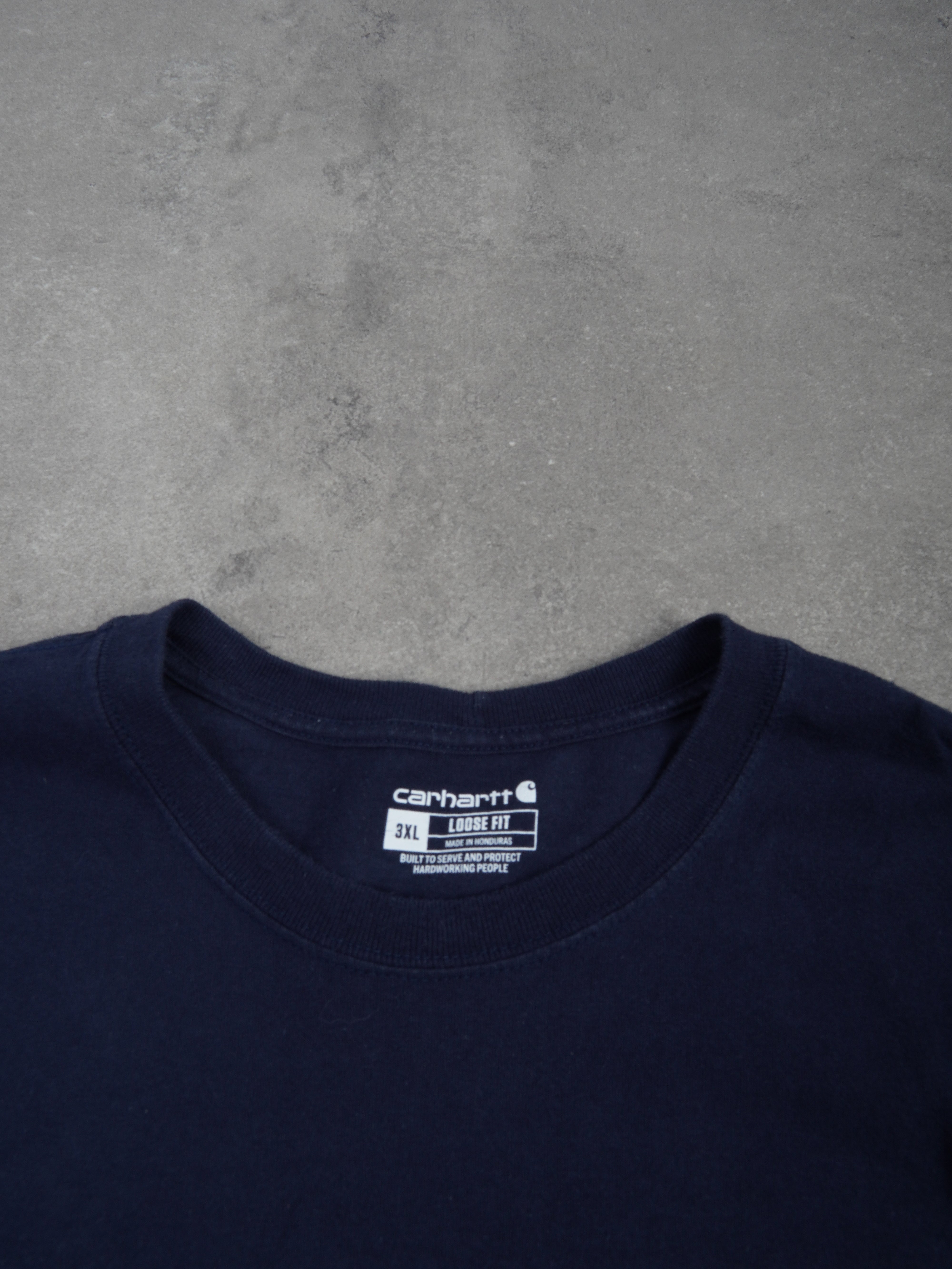 Carhartt Vintage Carhartt Langarmshirt - 3XL, Blau, Größe 3XL, unisex, Zustand Sehr Gut, Preis 29.95€ – Etikett