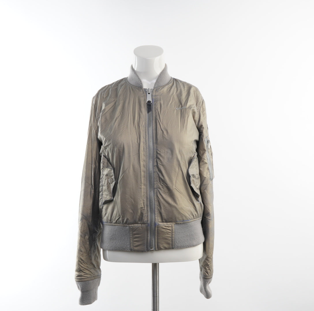 Schott Damen Bomberjacke - S, Grün, Größe S, Damen, Zustand Sehr Gut, Preis 80€ – Vorderansicht