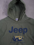 Gildan Vintage Gildan JEEP Hoodie - M, Grün, Größe M, unisex, Zustand Gut, Preis 29.95€ – Rückansicht