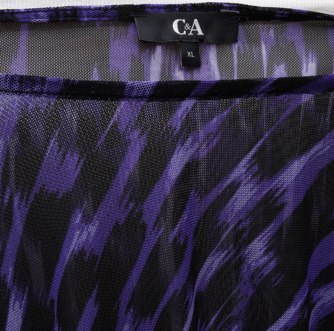 C&A Damen Mesh Langarmshirt - XL, Lila, Größe XL, Damen, Zustand Neuwertig, Preis 5€ – Etikett