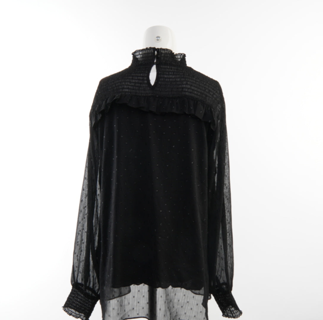 Second Hand Damen Bluse - M, Schwarz, Größe M, Damen, Zustand Neuwertig, Preis 7€ – Rückansicht
