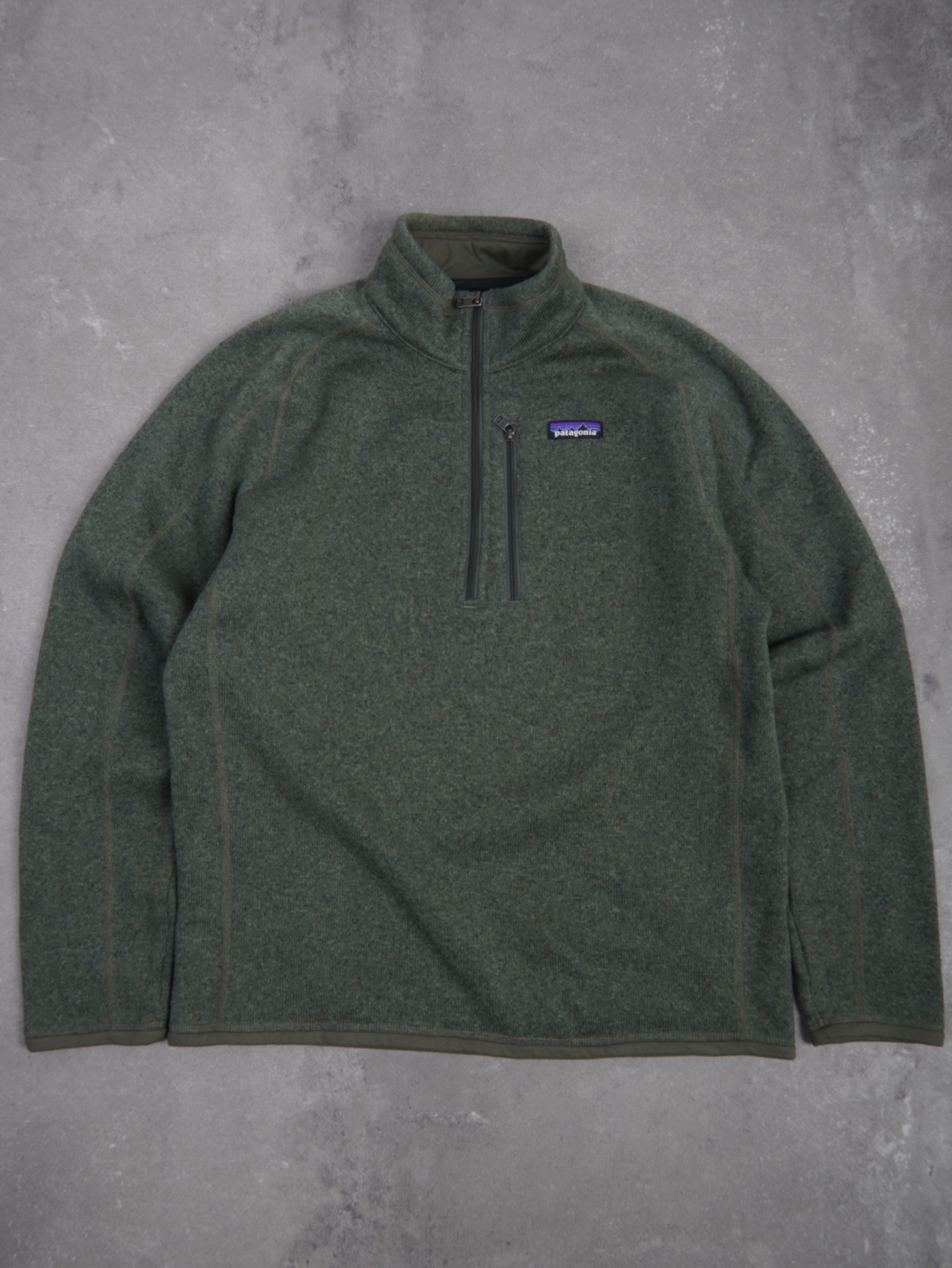 Patagonia Vintage Patagonia Zip Fleece Sweater - M, Grün, Größe M, unisex, Zustand Sehr gut, Preis 59.95€ – Vorderansicht