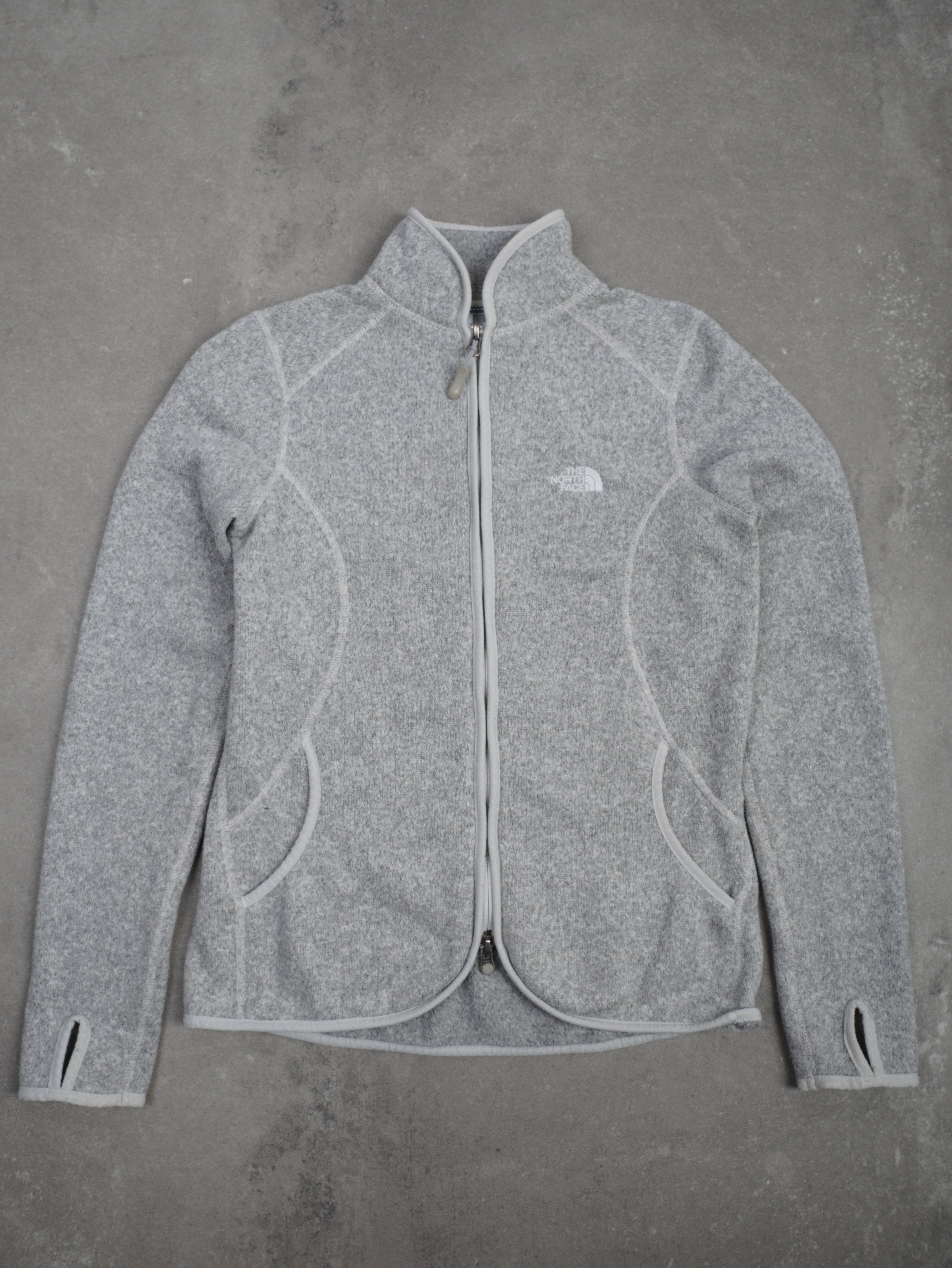 The North Face Vintage The North Face Fleecejacke - S, Grau, Größe S, unisex, Zustand Sehr gut, Preis 34.95€ – Vorderansicht