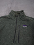 Patagonia Vintage Patagonia Zip Fleece Sweater - M, Grün, Größe M, unisex, Zustand Sehr gut, Preis 59.95€ – Rückansicht