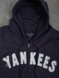 Vintage Vintage New York Yankees Zip Hoodie - XL, Blau, Größe XL, unisex, Zustand Sehr gut, Preis 39.95€ – Etikett
