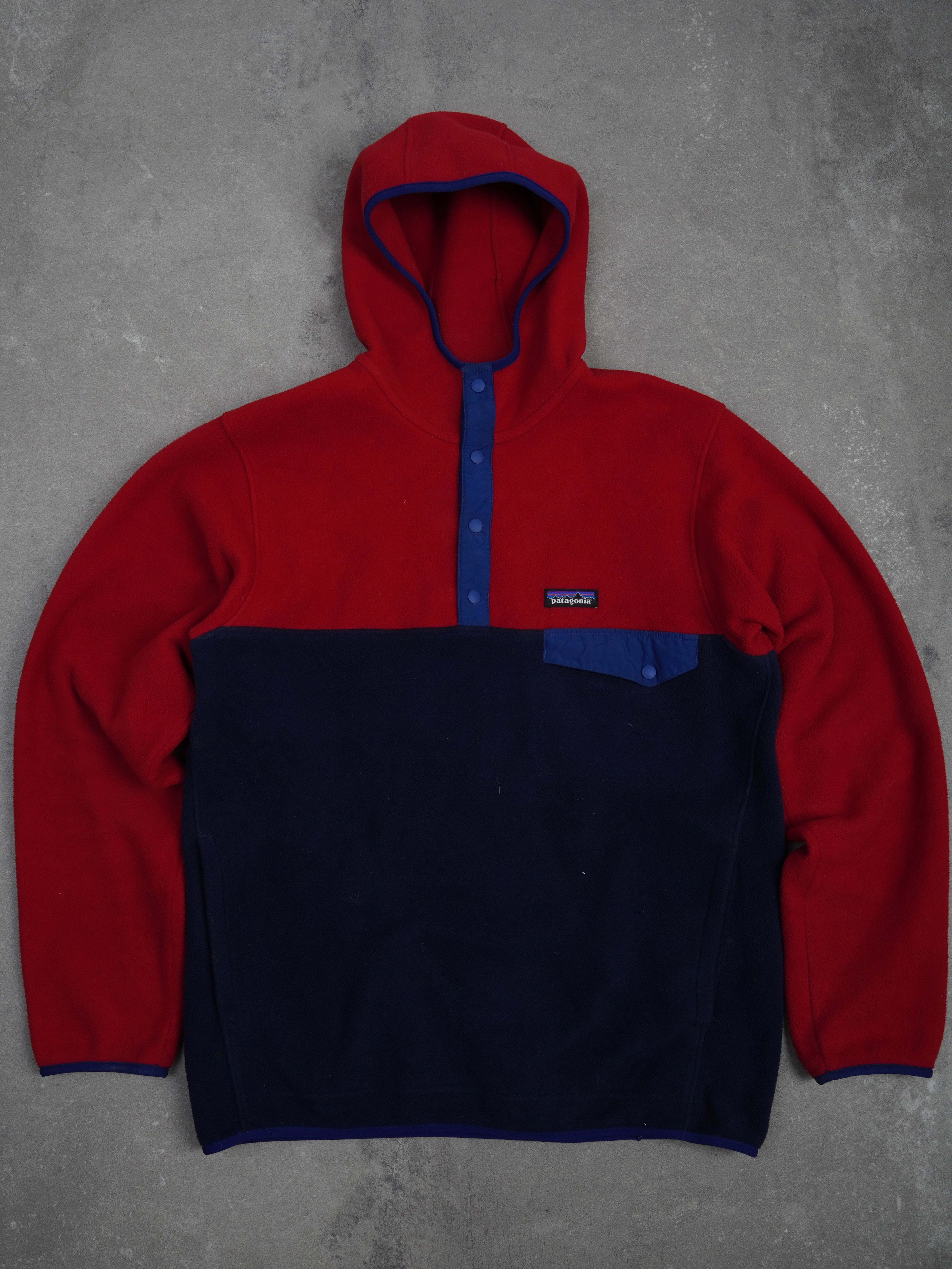 The North Face Vintage Patagonia Fleece Hoodie - M , Rot, Größe L, unisex, Zustand Sehr gut, Preis 89.95€ – Vorderansicht