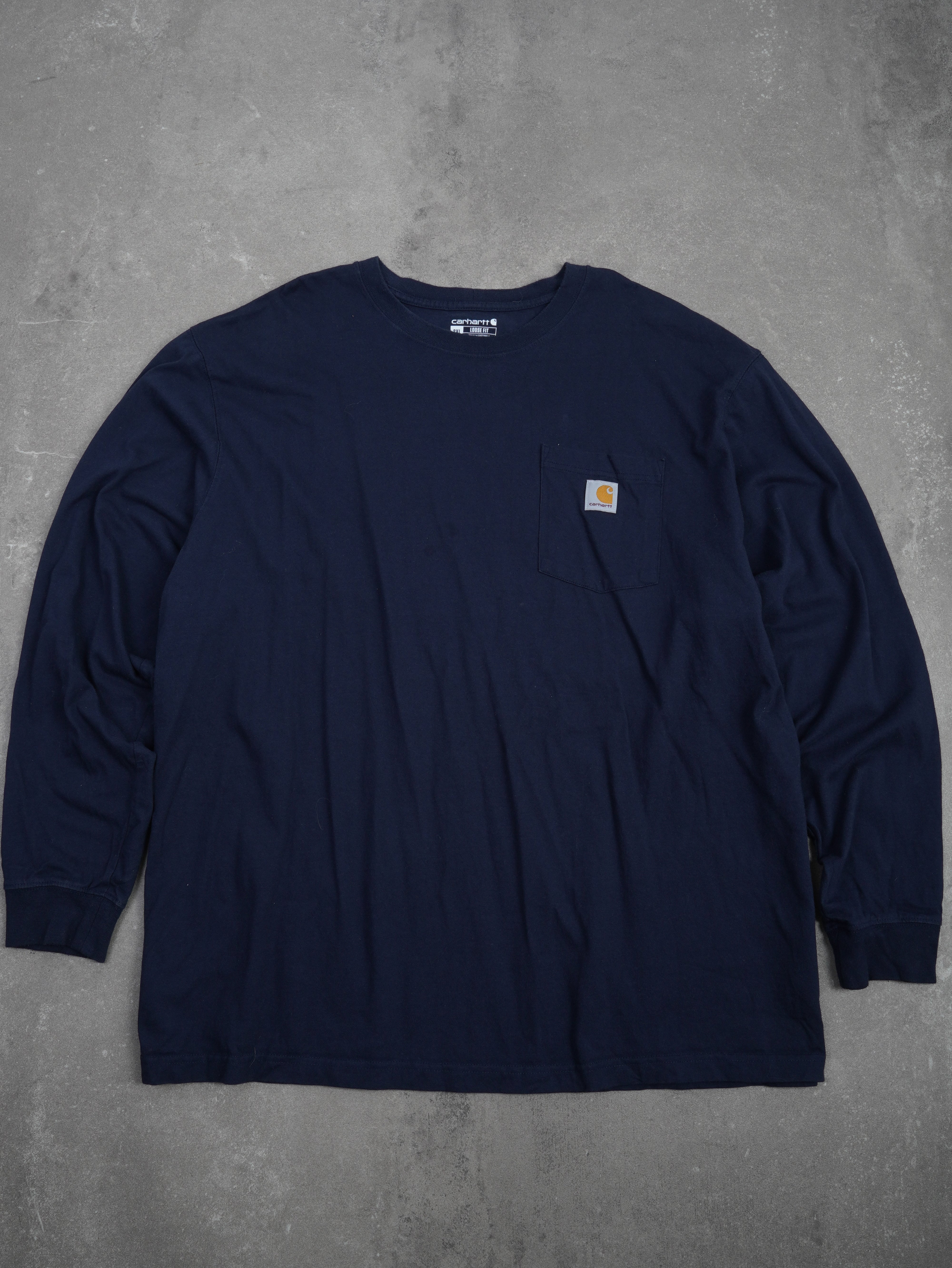 Carhartt Vintage Carhartt Langarmshirt - 2XL, Blau, Größe 2XL, unisex, Zustand Sehr Gut, Preis 29.95€ – Vorderansicht