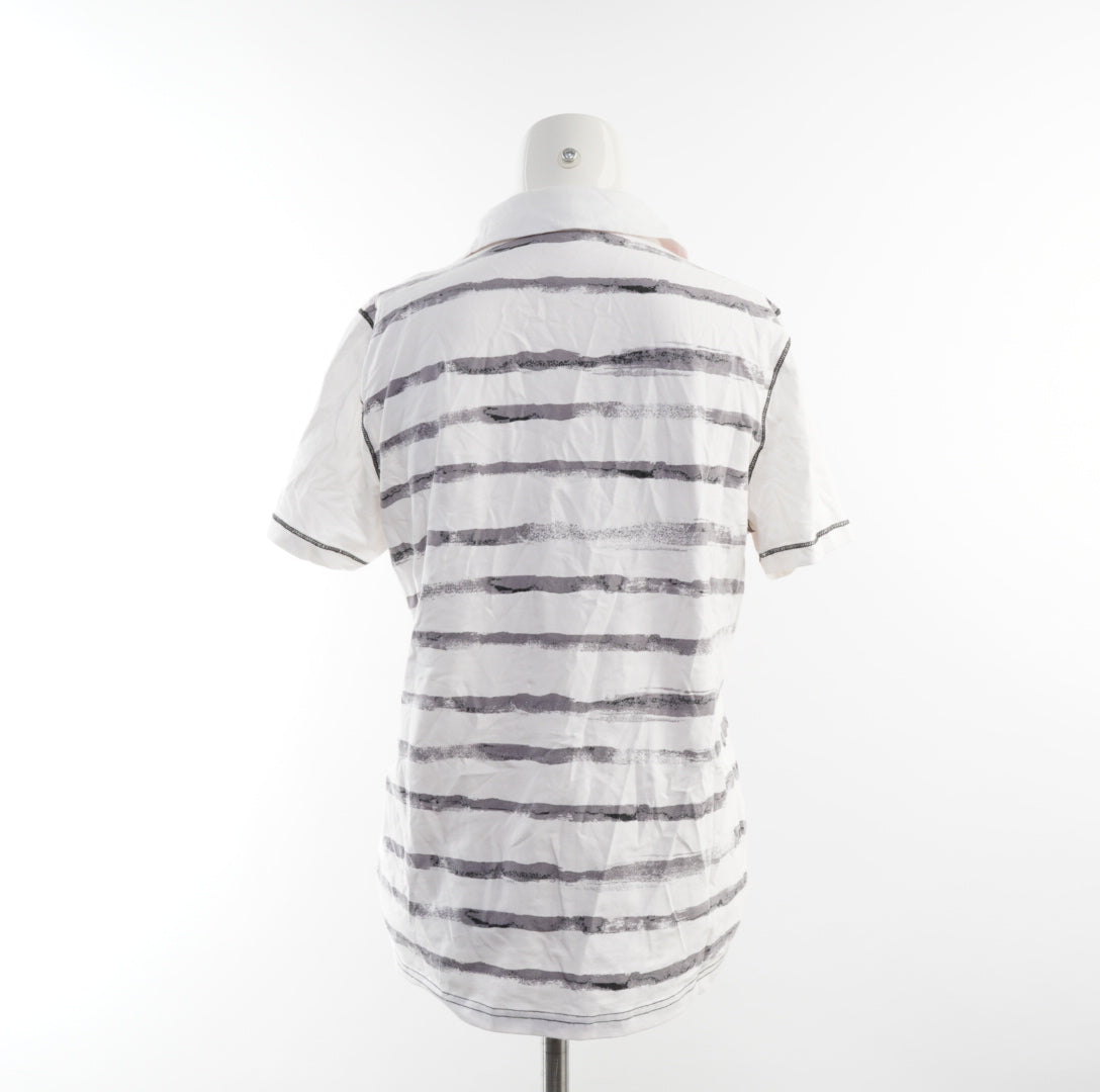 ALESSA W Collection Damen Poloshirt - XL, Weiß, Größe XL, Damen, Zustand Sehr Gut, Preis 3€ – Rückansicht