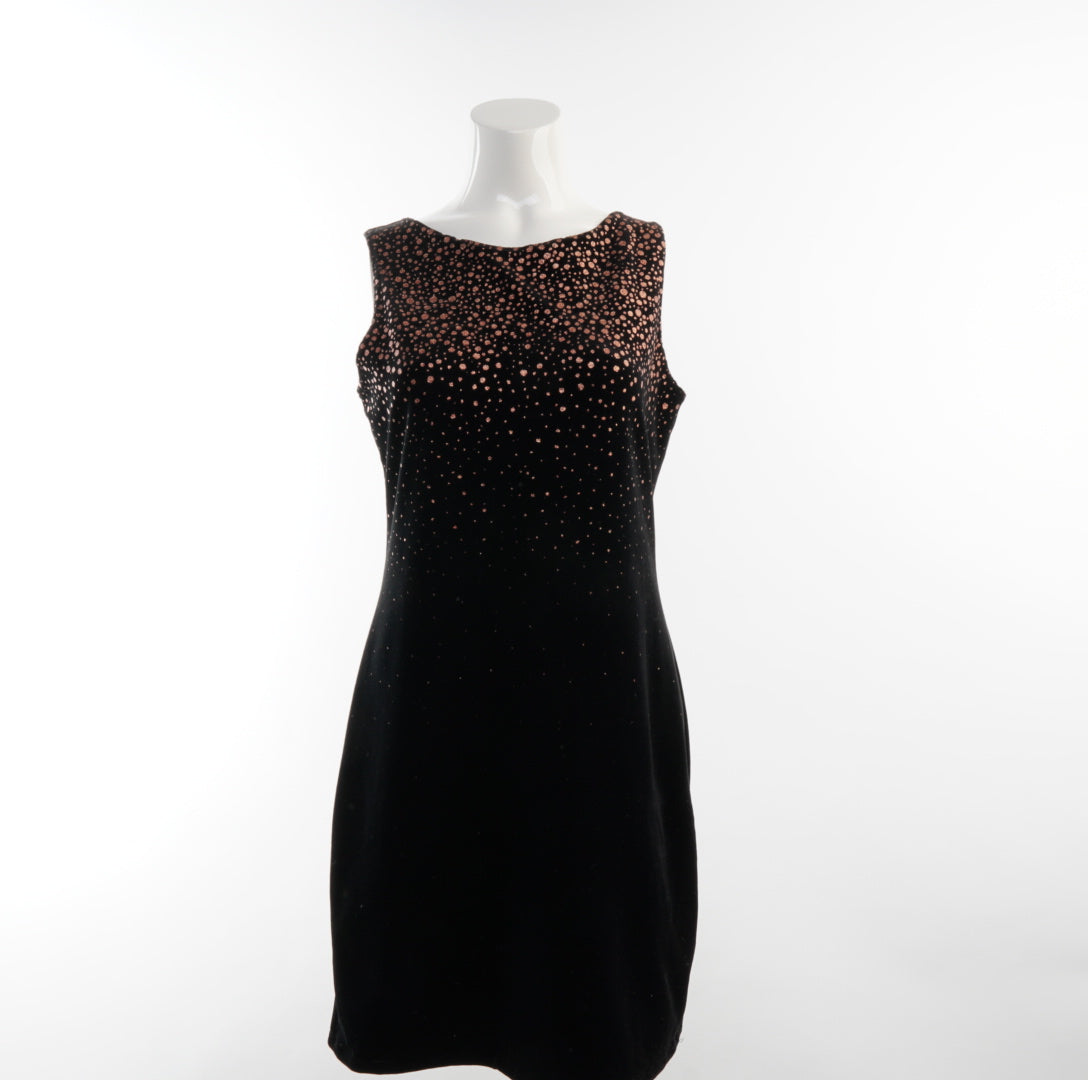 Second Hand Damen Samt Kleid - XL, Schwarz, Größe XL, Damen, Zustand Sehr Gut, Preis 5€ – Vorderansicht