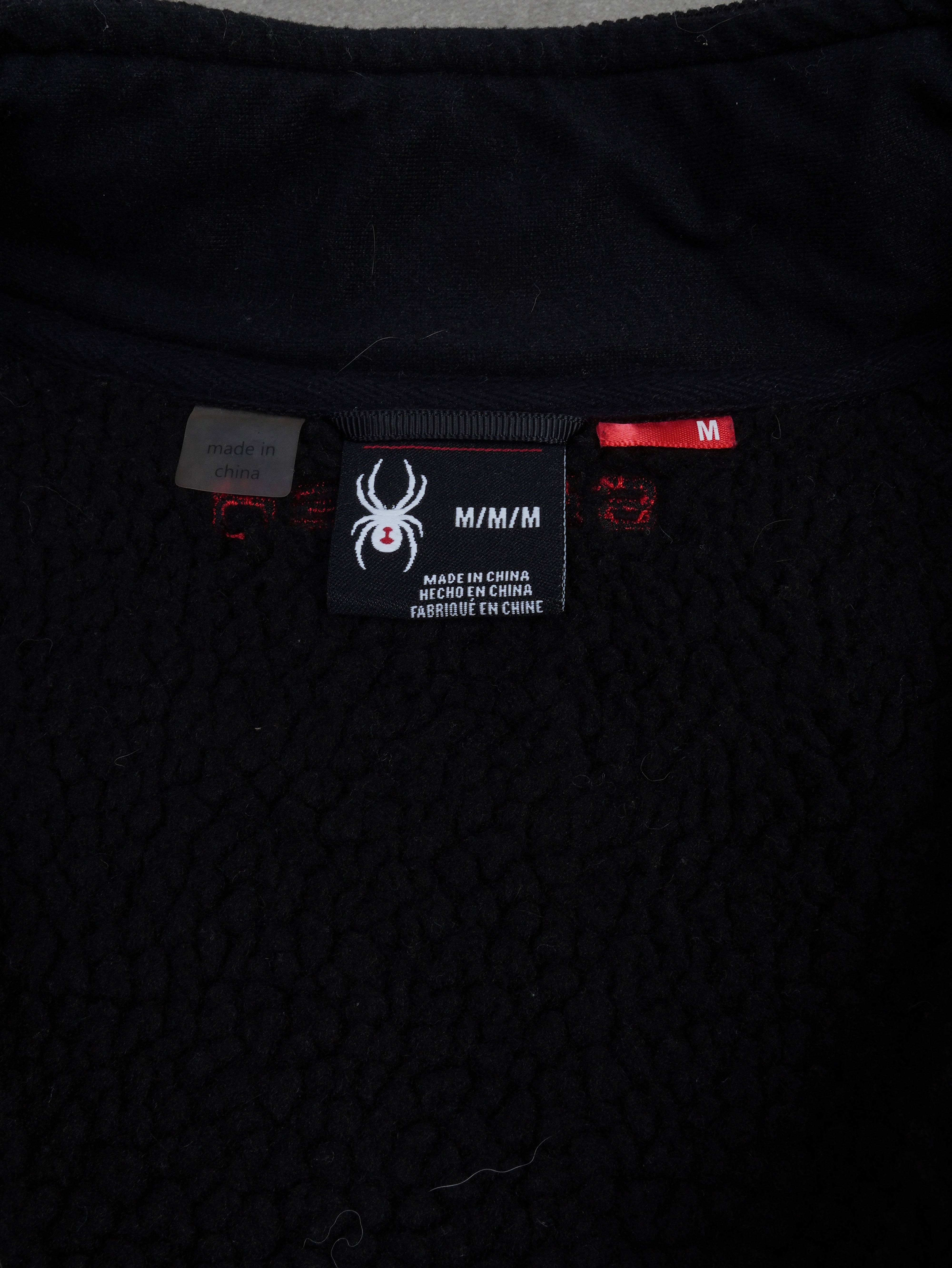 Spyder Vintage Full Zip Spyder Jacke - M, Schwarz, Größe M, unisex, Zustand Gut, Preis 39.95€ – Etikett