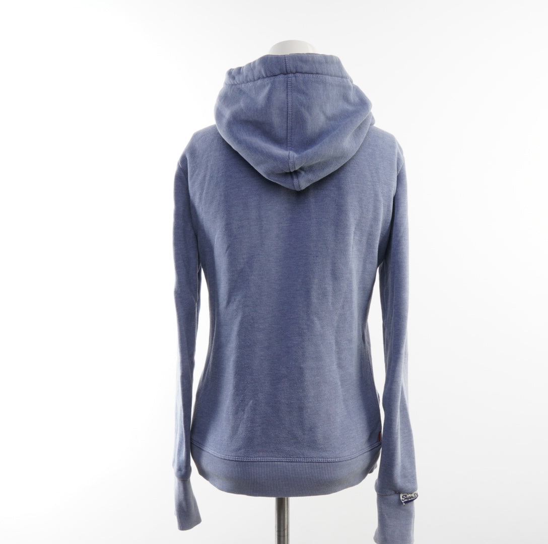 Superdry Damen Sweatjacke - XS, Blau, Größe XS, Damen, Zustand Gut, Preis 4€ – Rückansicht