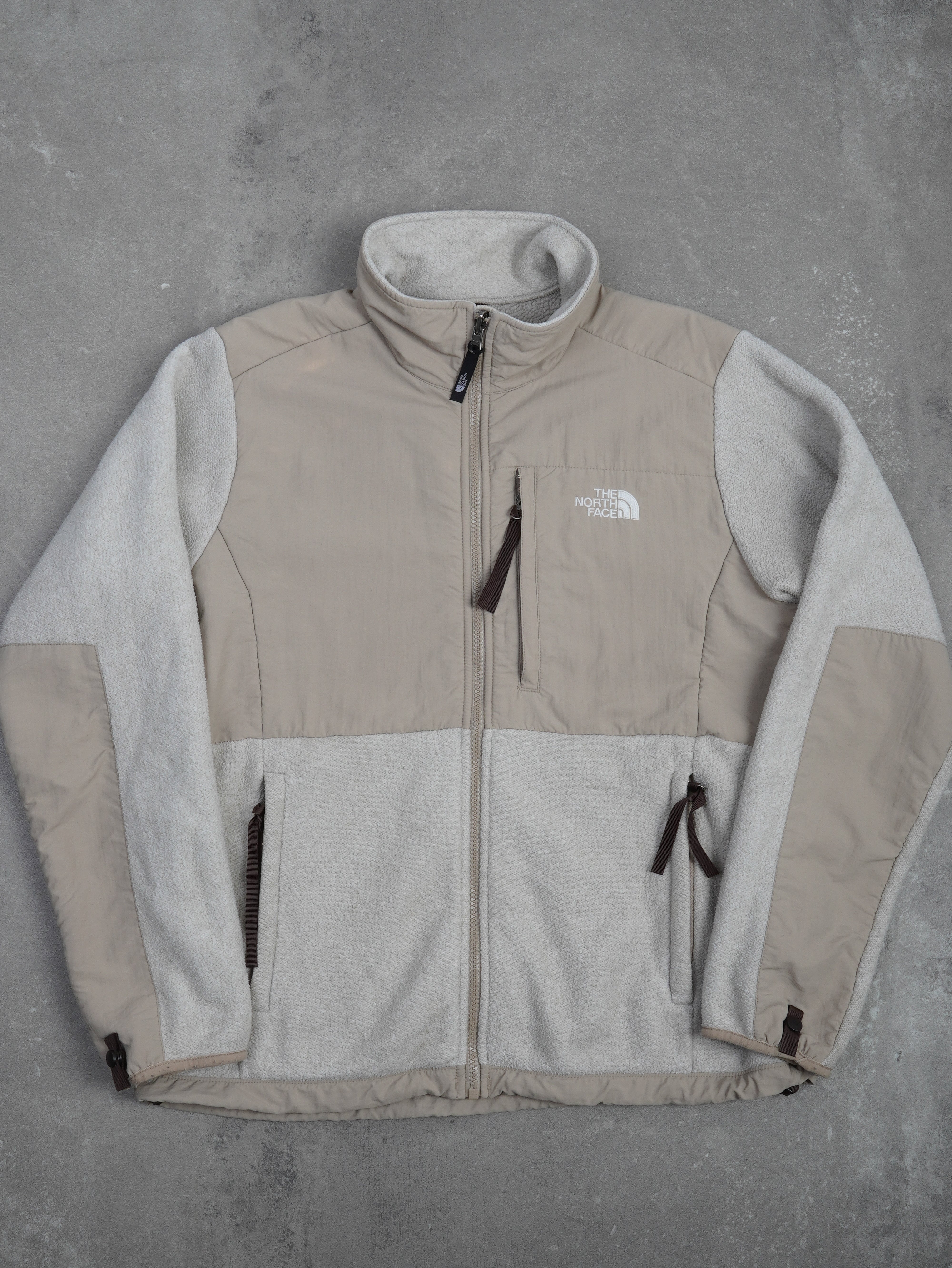 The North Face Vintage The North Face Denali Fleecejacke - L, Beige, Größe L, unisex, Zustand Gut, Preis 39.95€ – Vorderansicht