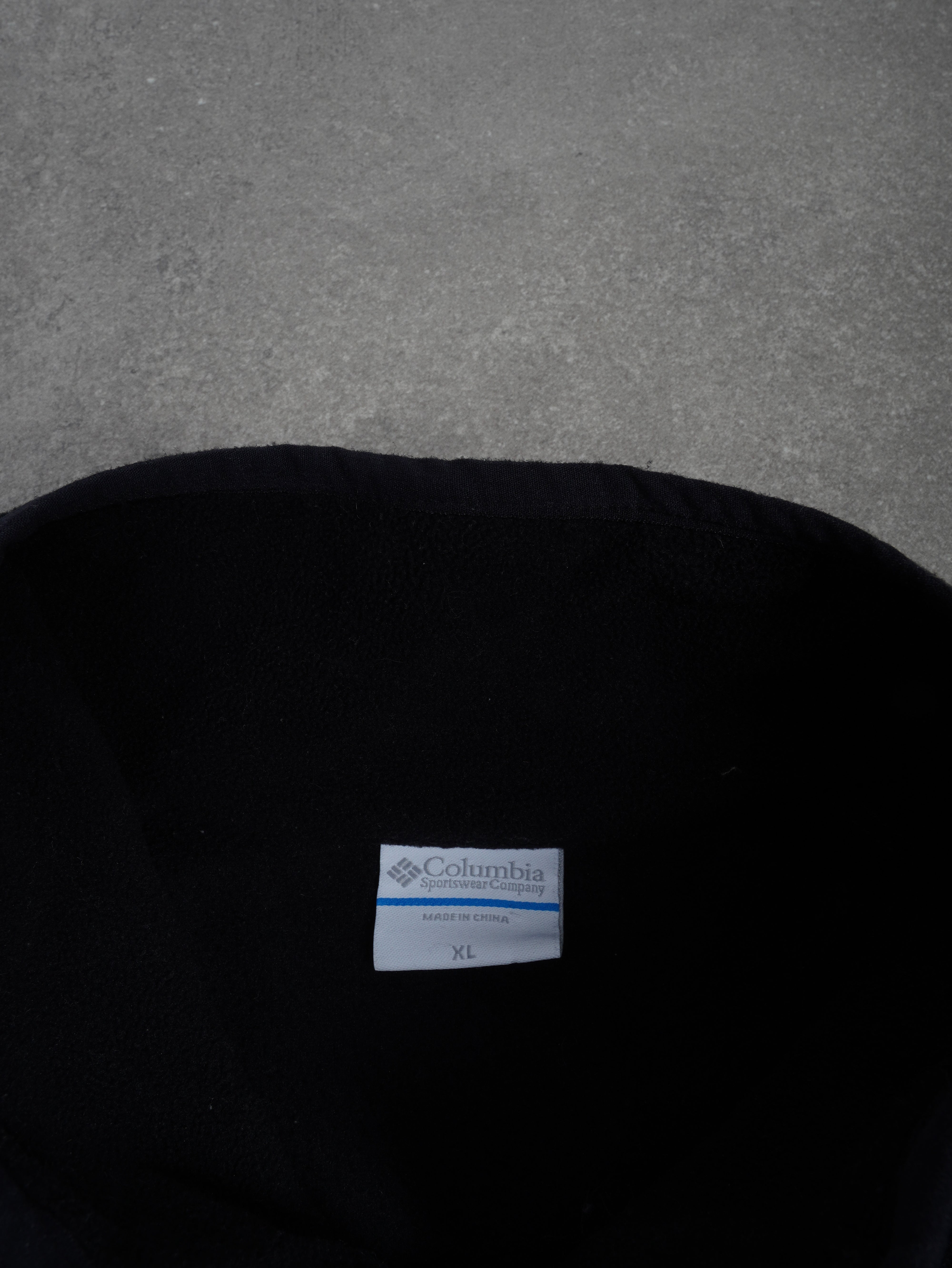 Columbia Vintage Columbia Zip Fleecepullover - XL, Schwarz, Größe XL, unisex, Zustand Sehr gut, Preis 29.95€ – Etikett