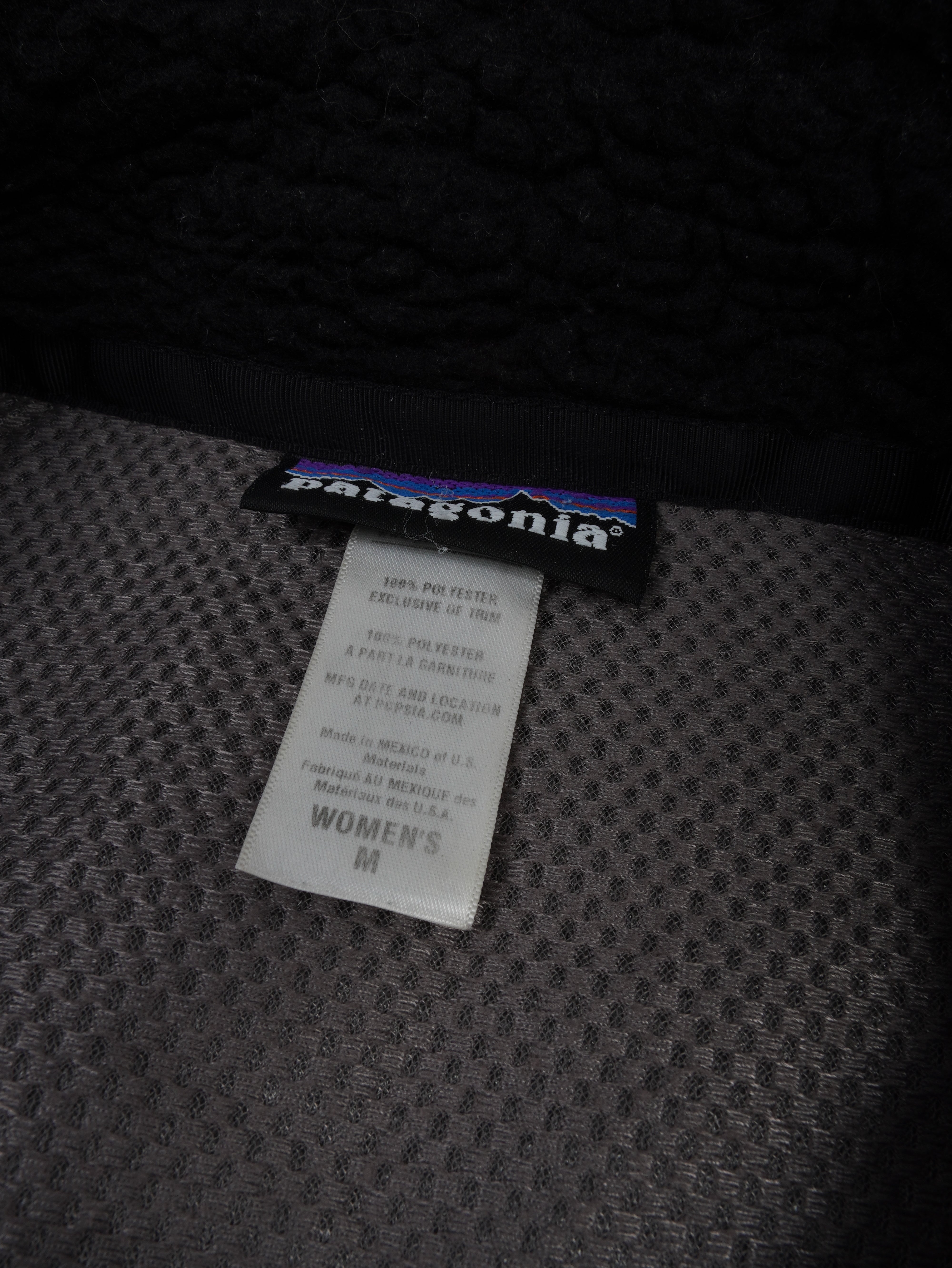 Patagonia Vintage Patagonia Teddy Fleece Jacke - M, Schwarz, Größe M, unisex, Zustand Sehr gut, Preis 99.95€ – Etikett