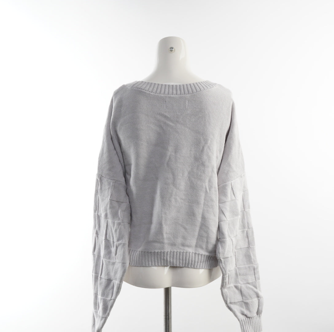 Hollister Damen Crop Pullover - XL , Grau, Größe XL, Damen, Zustand Sehr Gut, Preis 8€ – Rückansicht