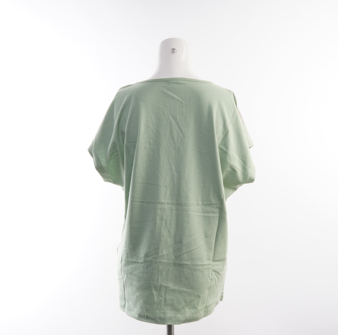 Second Hand Damen T-Shirt - XL, Grün, Größe XL, Damen, Zustand Sehr Gut, Preis 3€ – Rückansicht