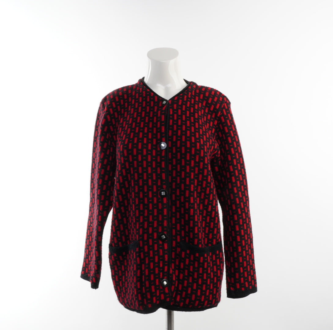 Second Hand Damen Strickjacke - M, Rot, Größe M, Damen, Zustand Gut, Preis 8€ – Vorderansicht