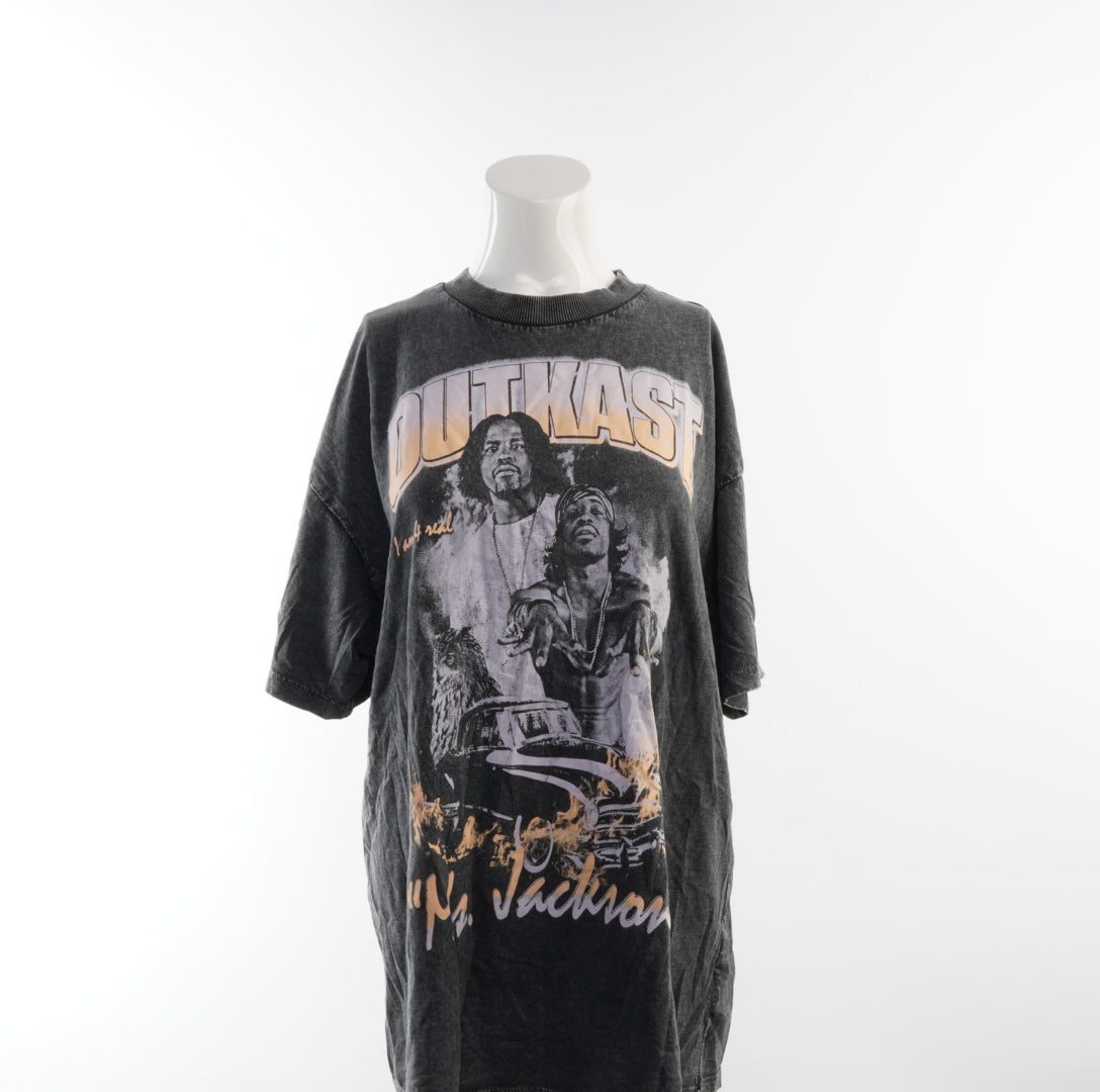 H&M Damen Oversized T-Shirt - XXS, Grau, Größe XXS, Damen, Zustand Sehr Gut, Preis 6€ – Vorderansicht