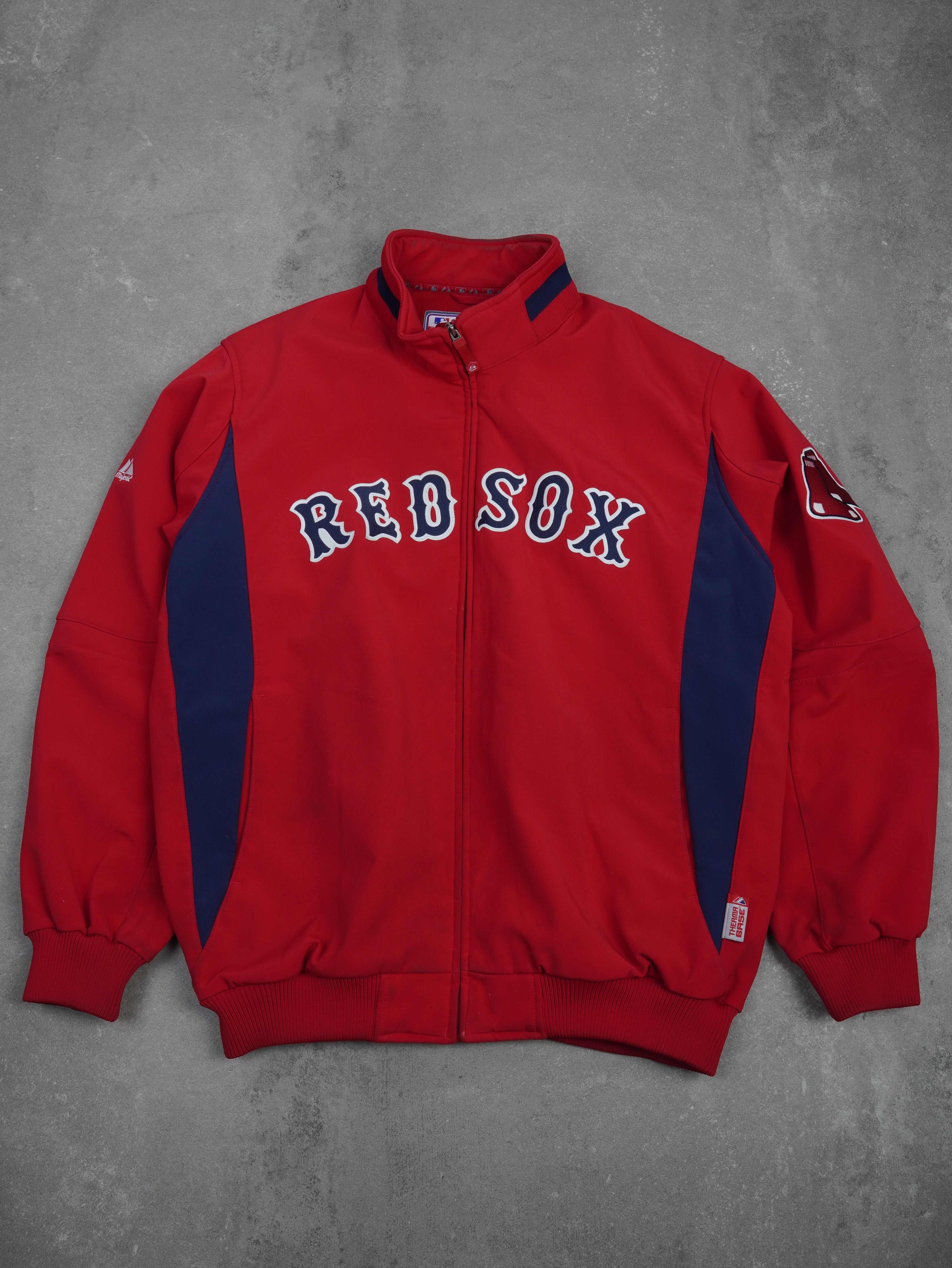 Majestic Vintage Majestic Red Sox Jacke - XL, Rot, Größe XL, unisex, Zustand Sehr gut, Preis 99.95€ – Vorderansicht